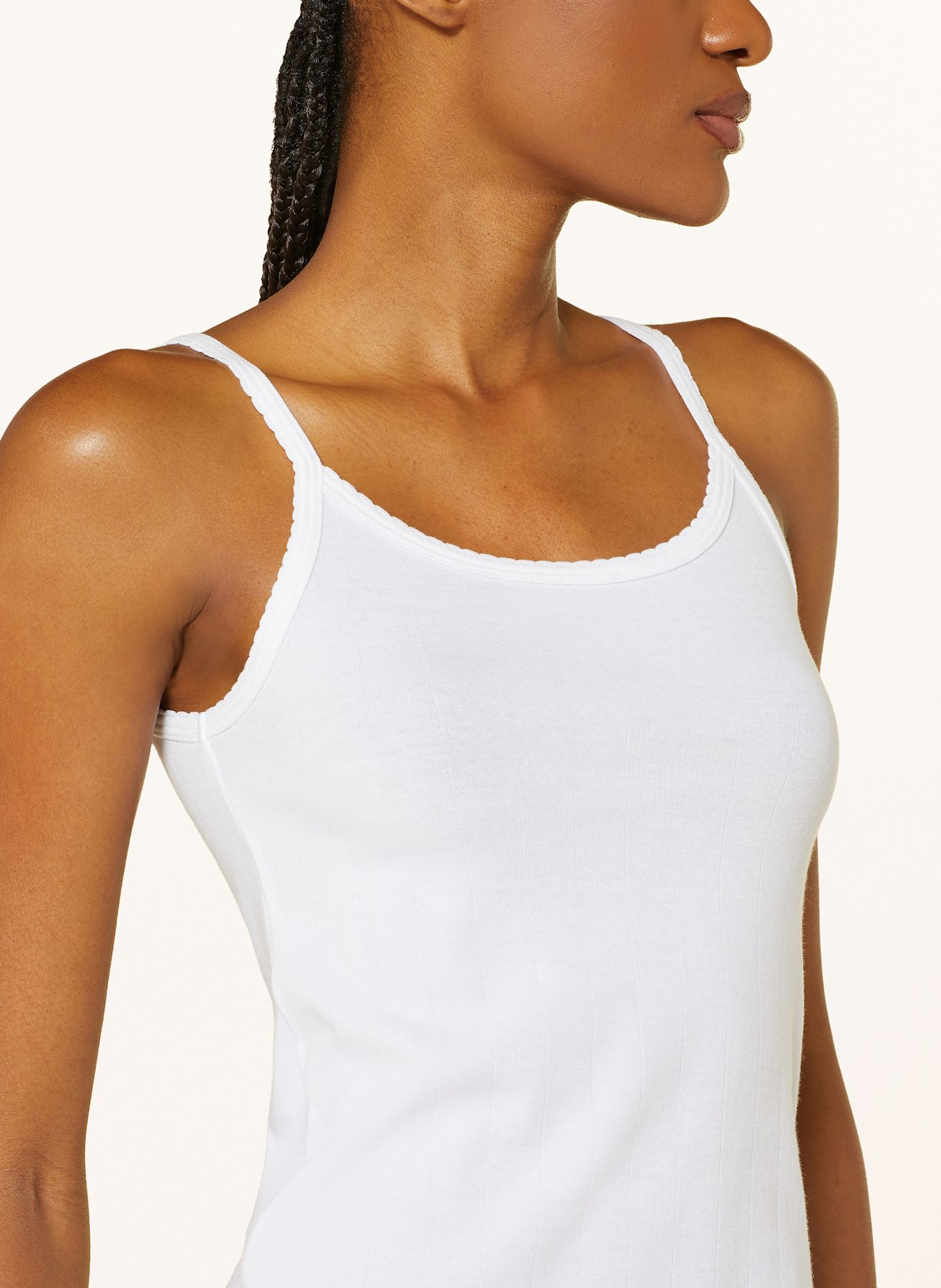 SKIMS Lounge top DROP NEEDLE: CREAM