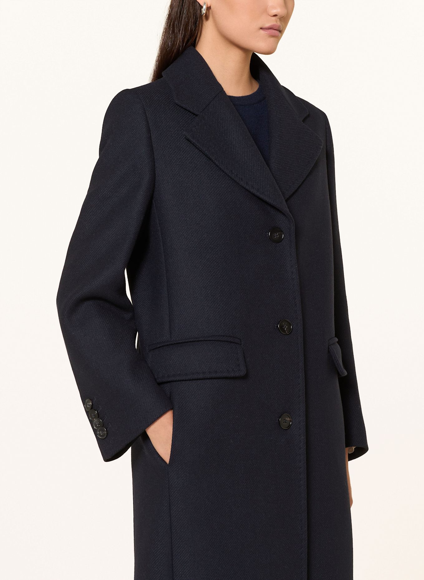 DRYKORN Wollmantel AISBY: DUNKELBLAU