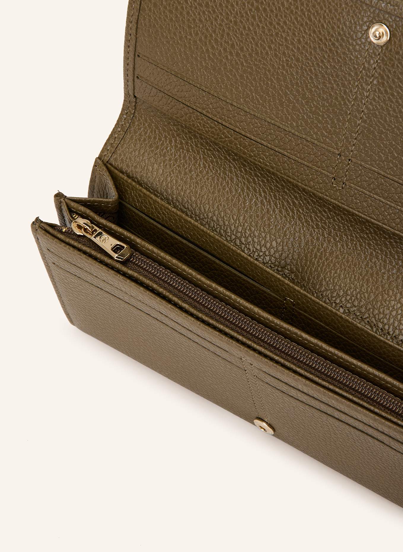 LONGCHAMP Geldbörse FOULONNE LONG CONTINENTAL WALLET: KHAKI