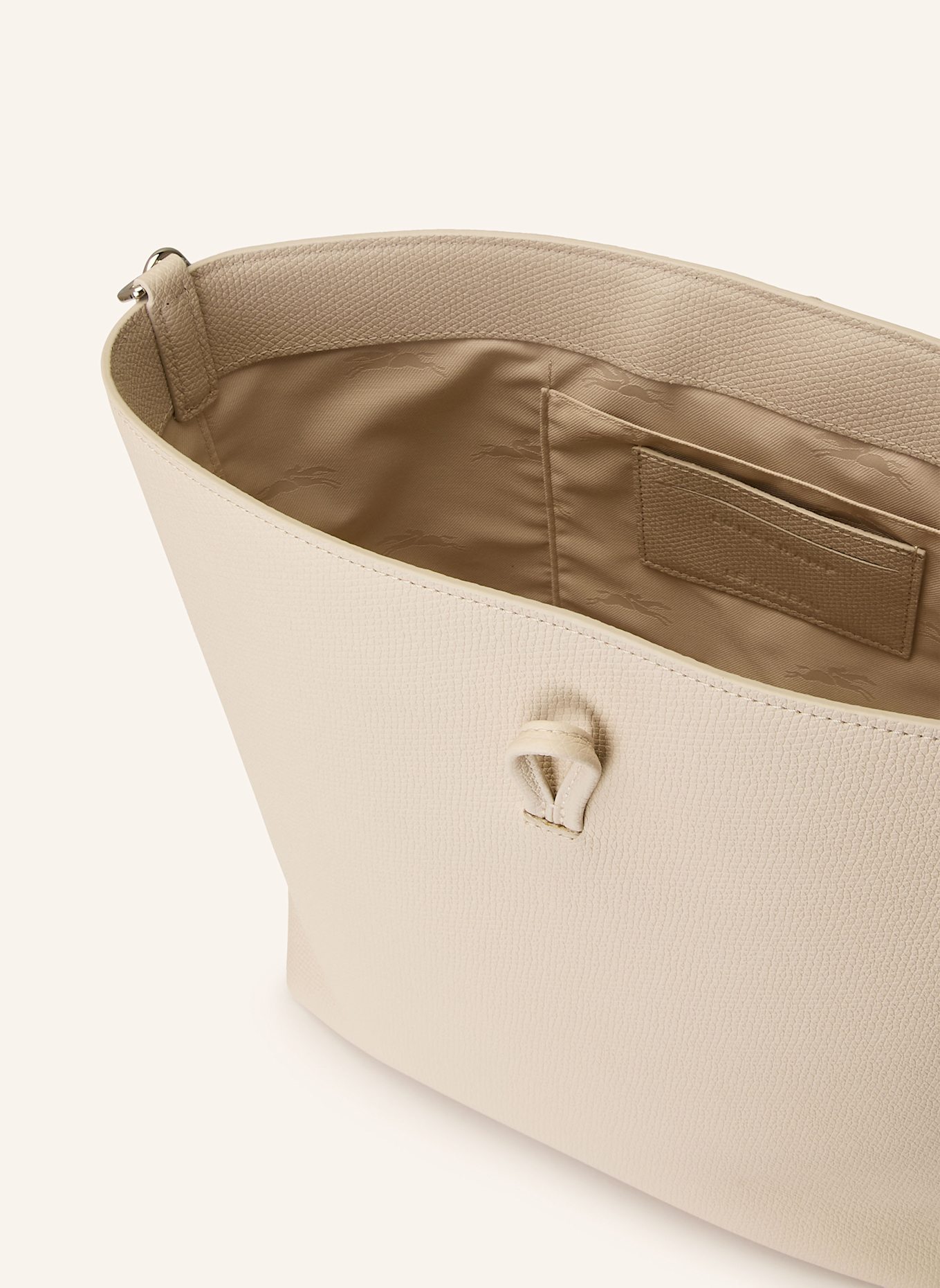 LONGCHAMP Schultertasche LE ROSEAU LARGE: CREME