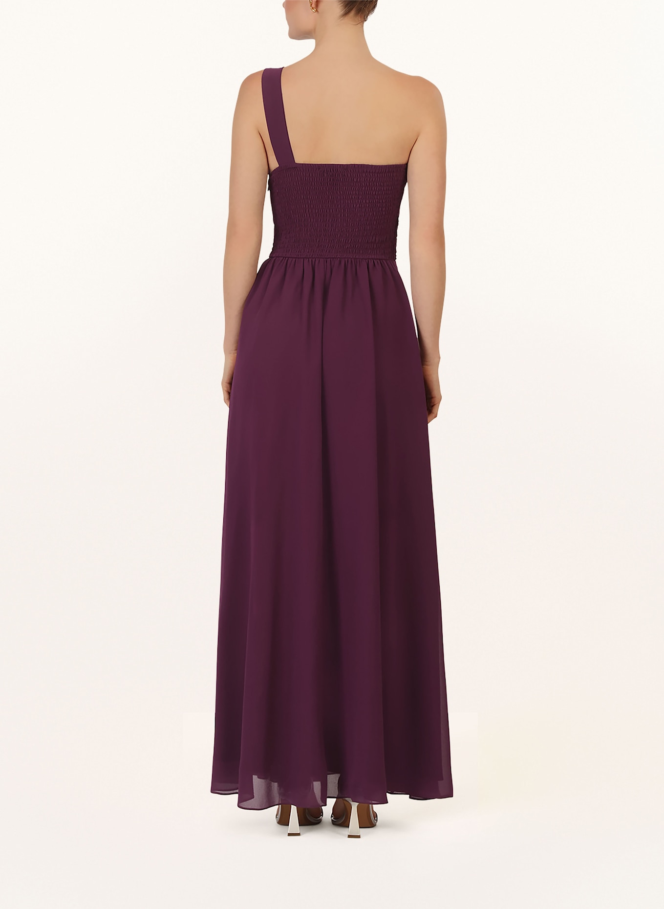 APART Abendkleid mit Plissees: DUNKELLILA