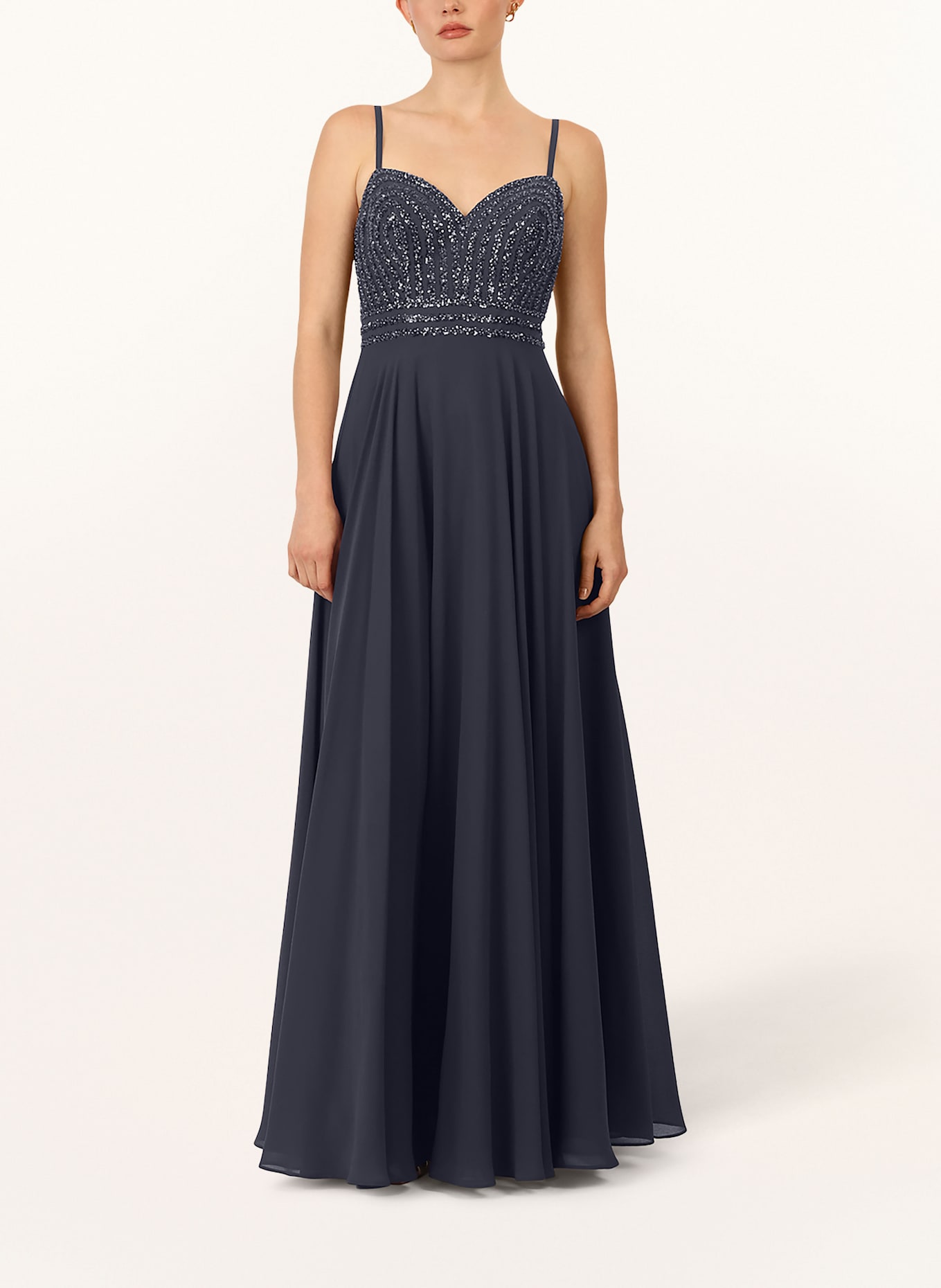 APART Abendkleid mit Pailletten: DUNKELBLAU
