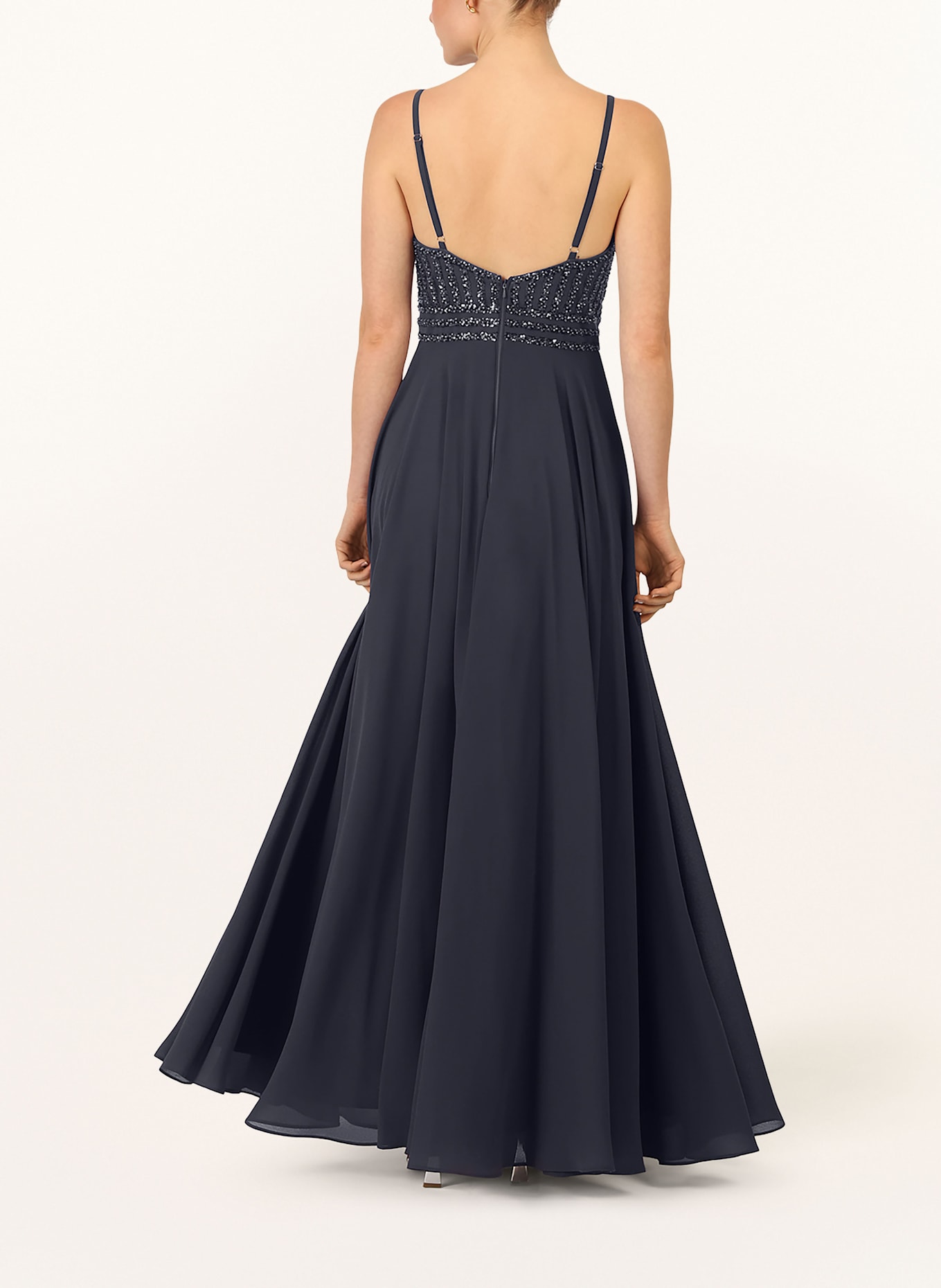 APART Abendkleid mit Pailletten: DUNKELBLAU