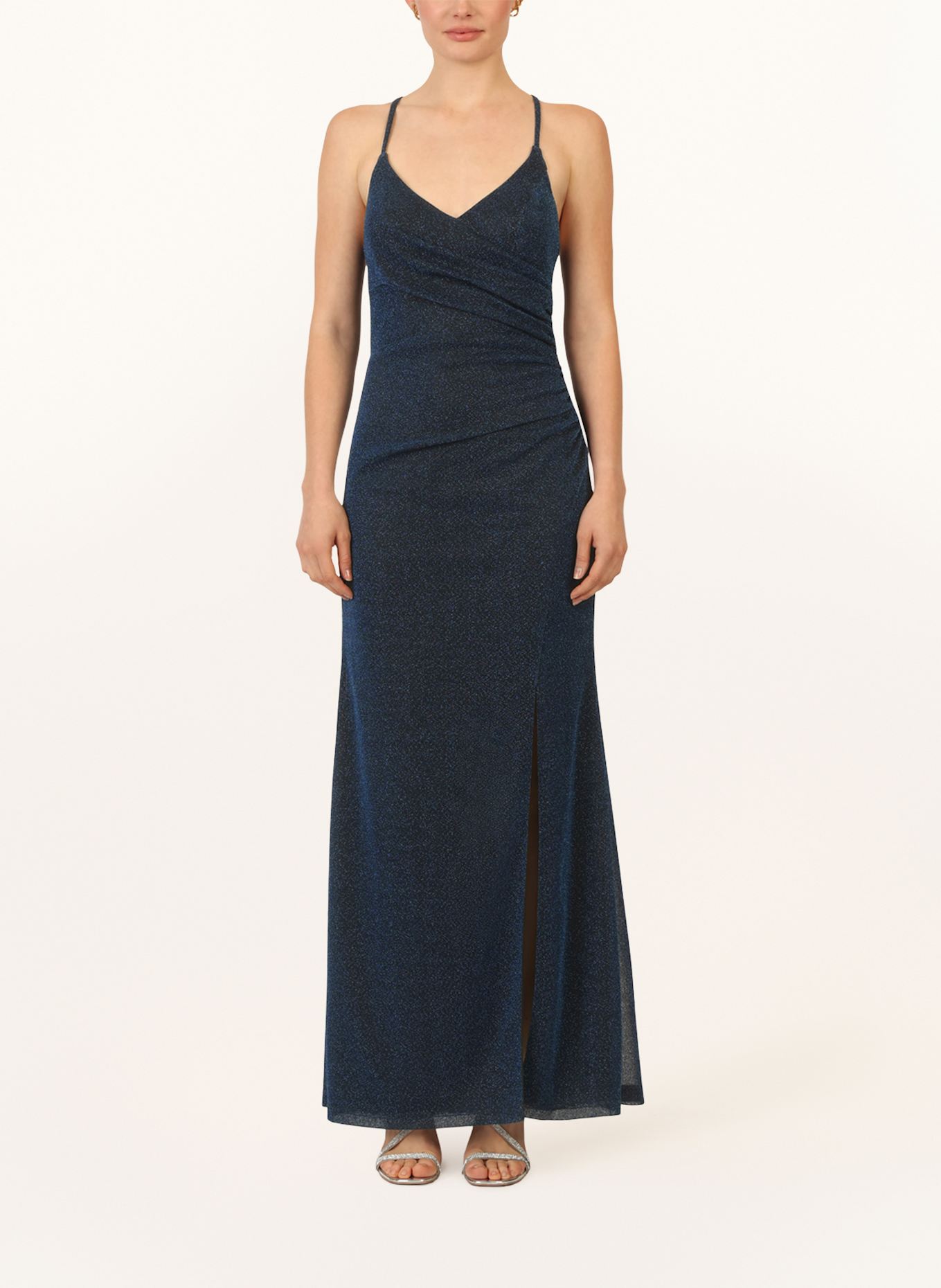 APART Abendkleid mit Glitzergarn: DUNKELBLAU