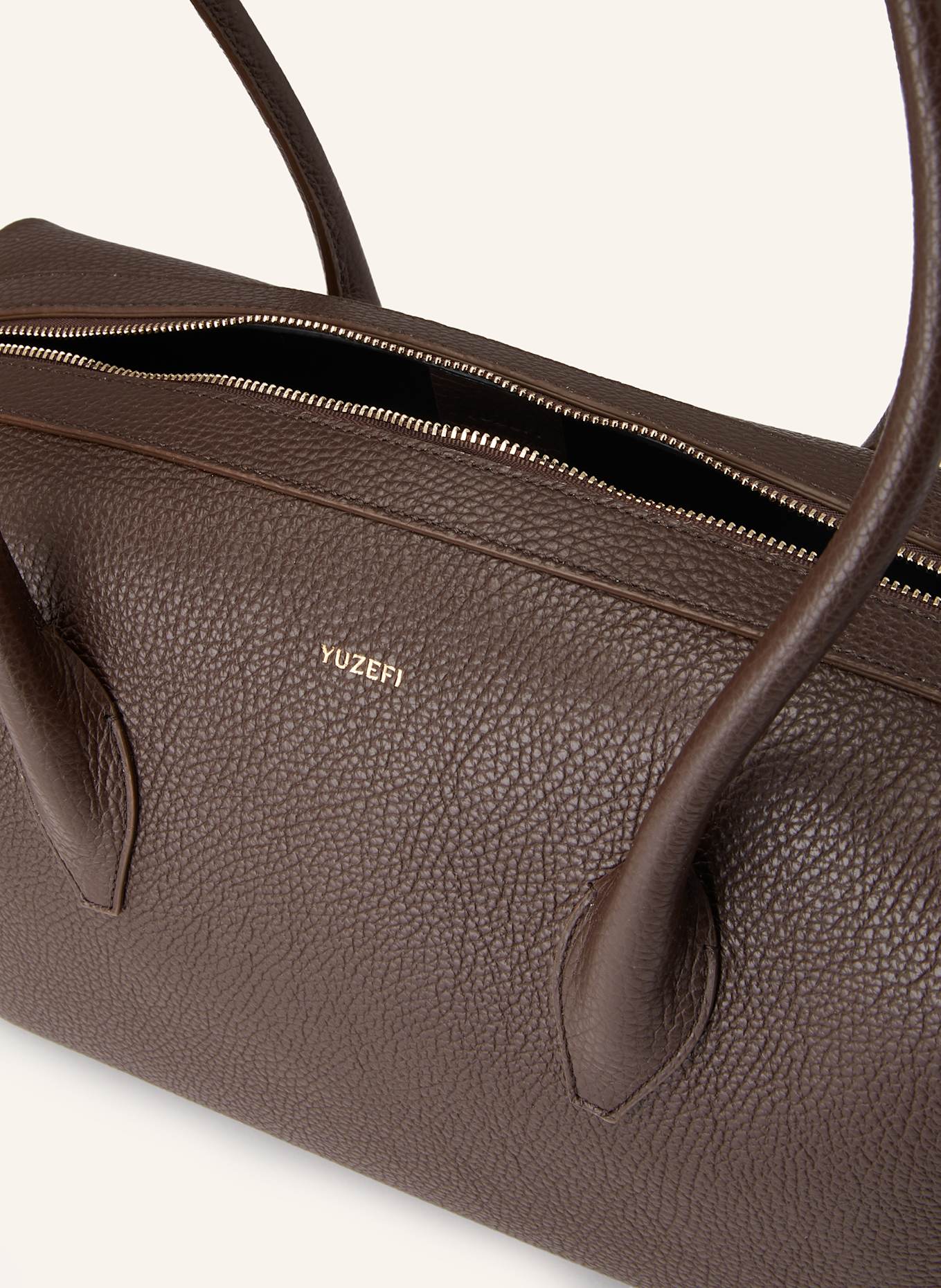 YUZEFI Shoulder bag BRIOCHE DUFFLE: DARK BROWN