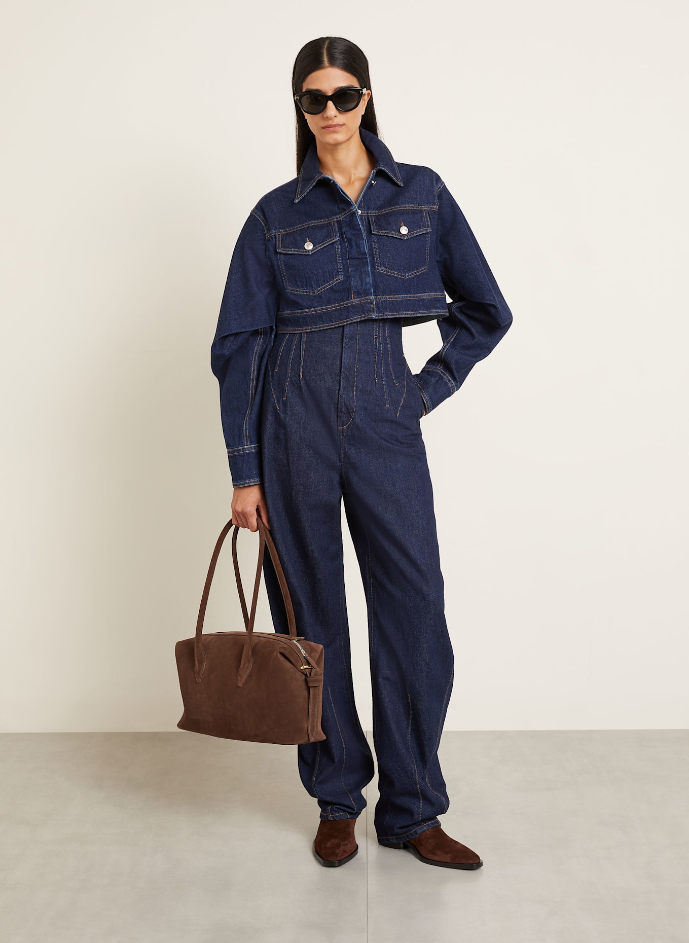 YUZEFI Shoulder bag BRIOCHE DUFFLE: BROWN