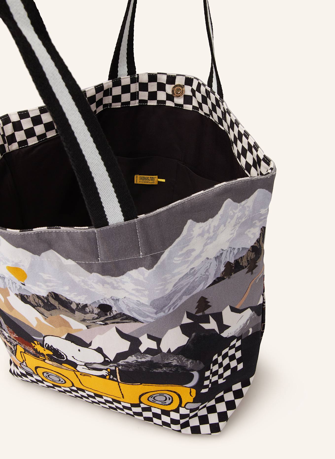 CODELLO Shopper: GRAY / BLACK / DARK YELLOW