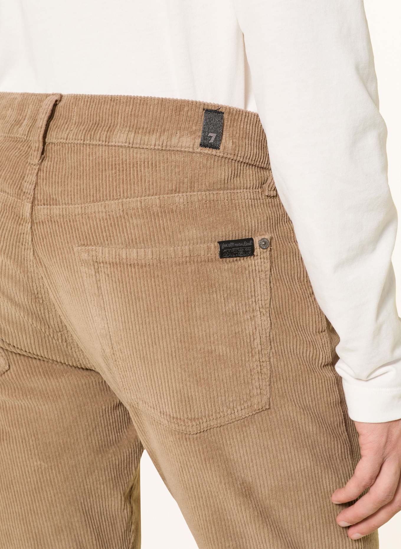 7 for all mankind Corduroy trousers THE STRAIGHT Regular Fit: BEIGE