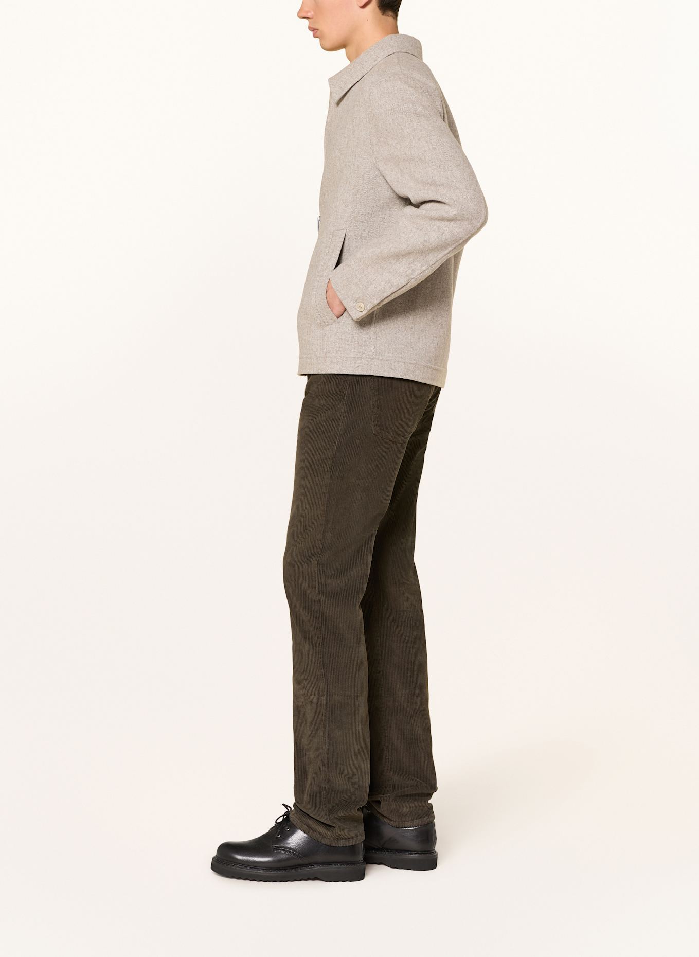 7 for all mankind Cordhose THE STRAIGHT Regular Fit: KHAKI