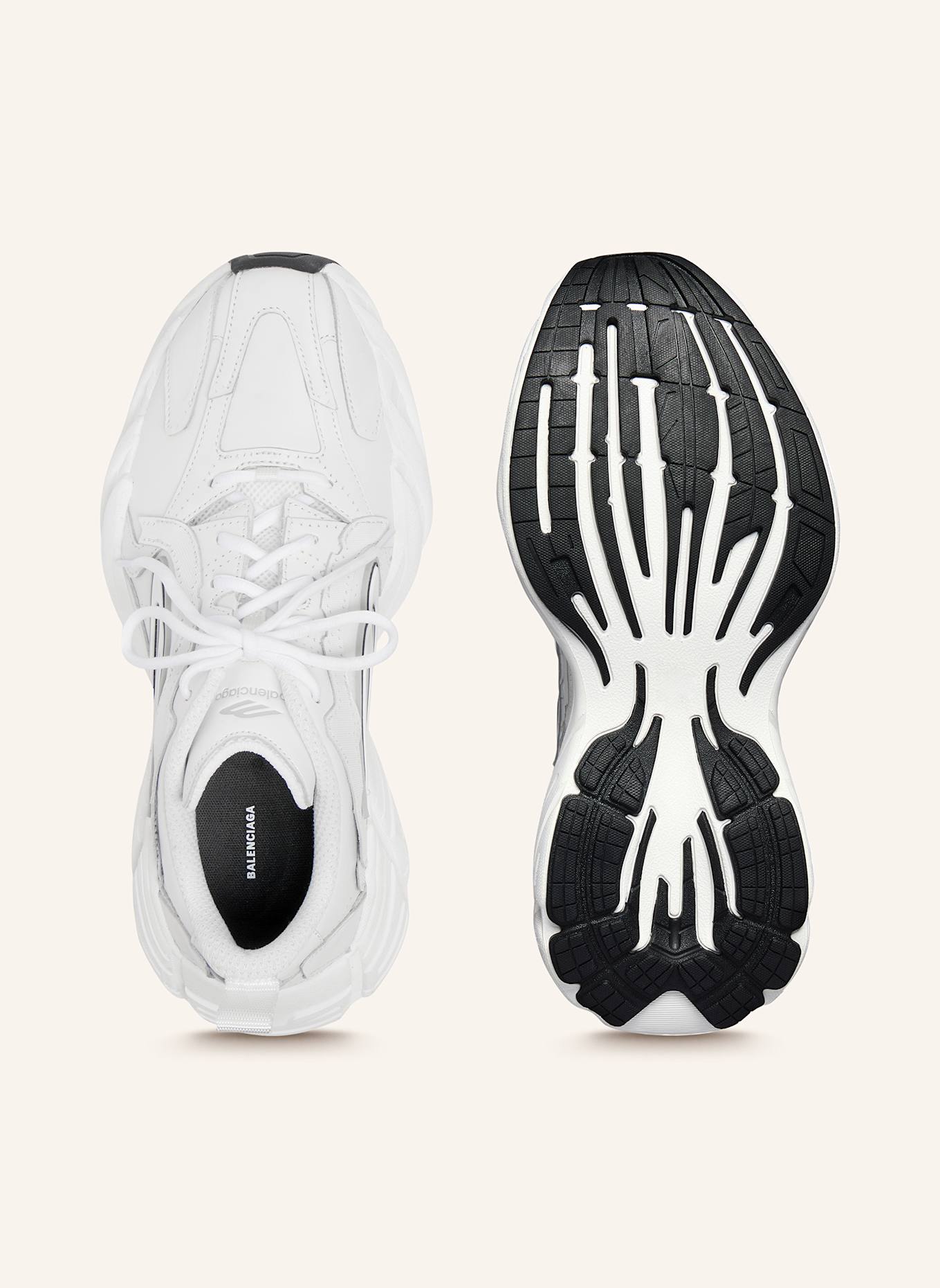 BALENCIAGA Sneaker MONDAY: WEISS / SCHWARZ / GRAU