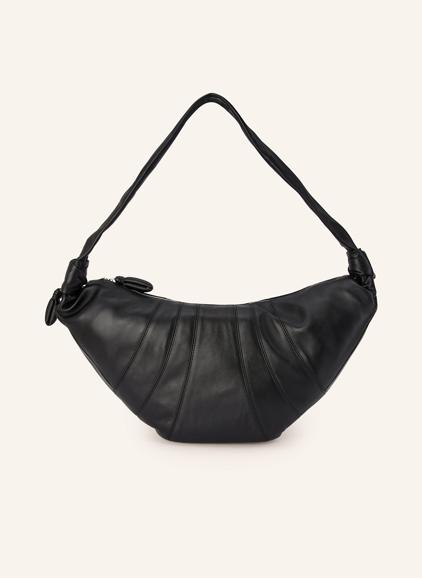 LEMAIRE Umhängetasche CROISSANT LARGE mit Pouch: SCHWARZ