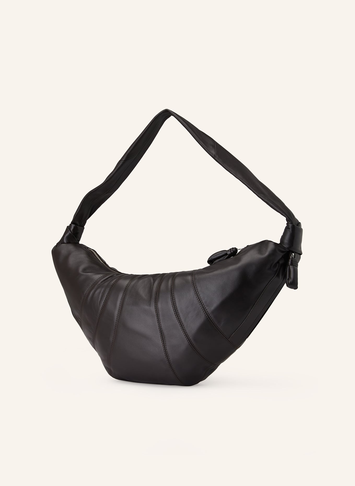 LEMAIRE Umhängetasche CROISSANT LARGE mit Pouch: DUNKELBRAUN