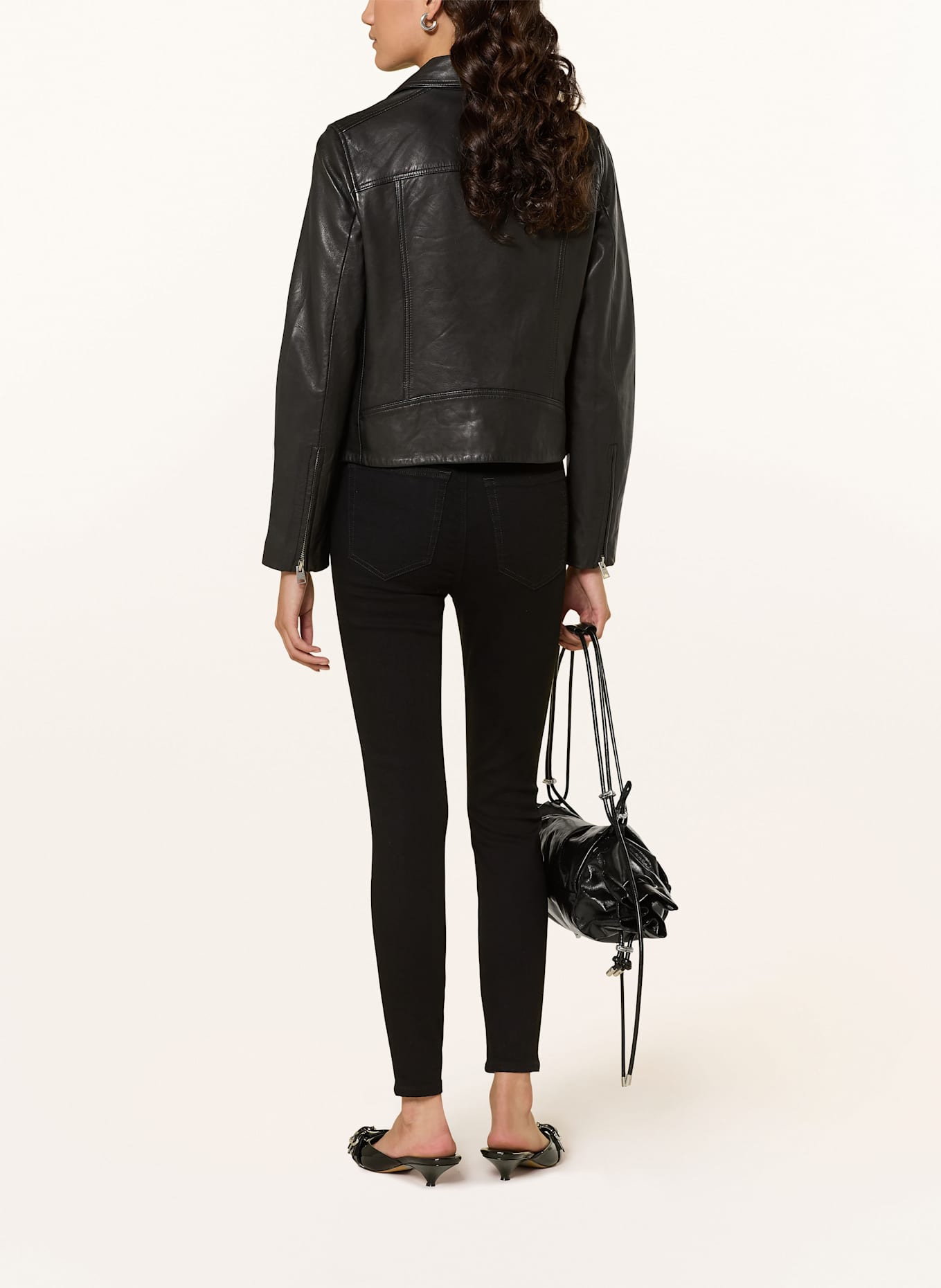 DIESEL Skinny Jeans SLANDY-HIGH: 02 BLACK/DENIM