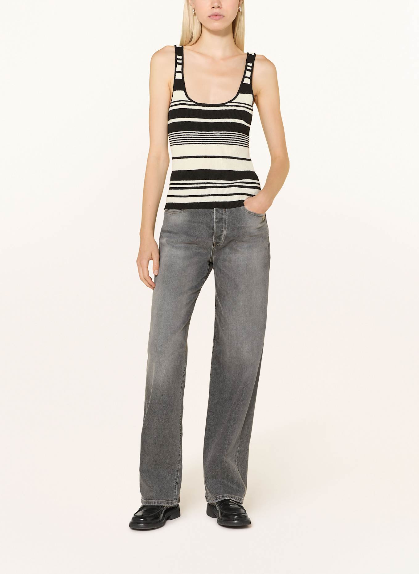 GANG Straight Jeans 94JUL: 7151 worn midgrey