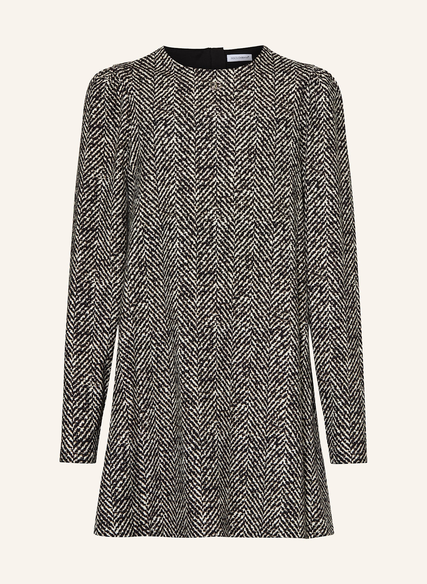 DOLCE & GABBANA Kleid: SCHWARZ / WEISS