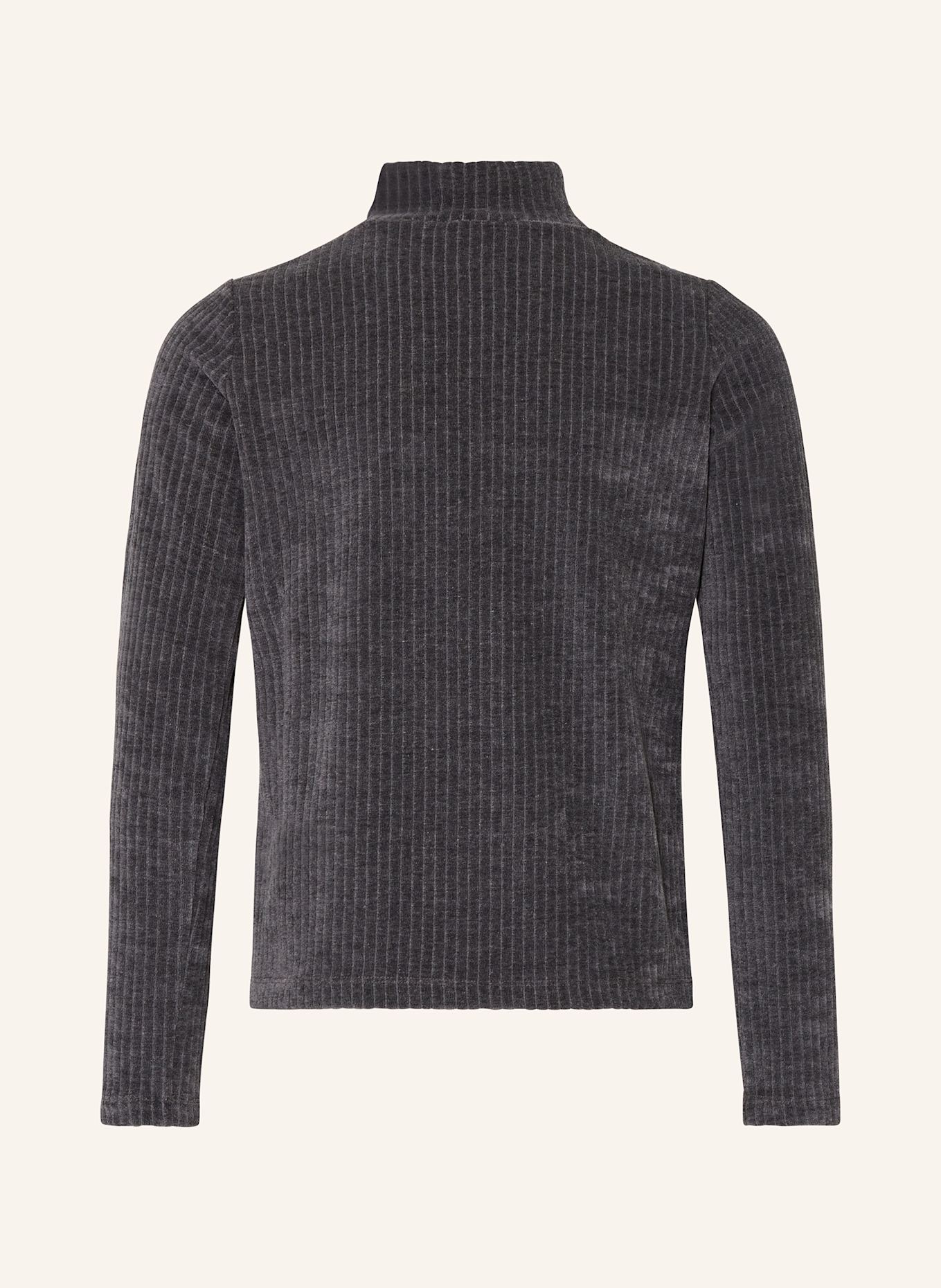 DOLCE & GABBANA Longsleeve aus Nicki: DUNKELGRAU