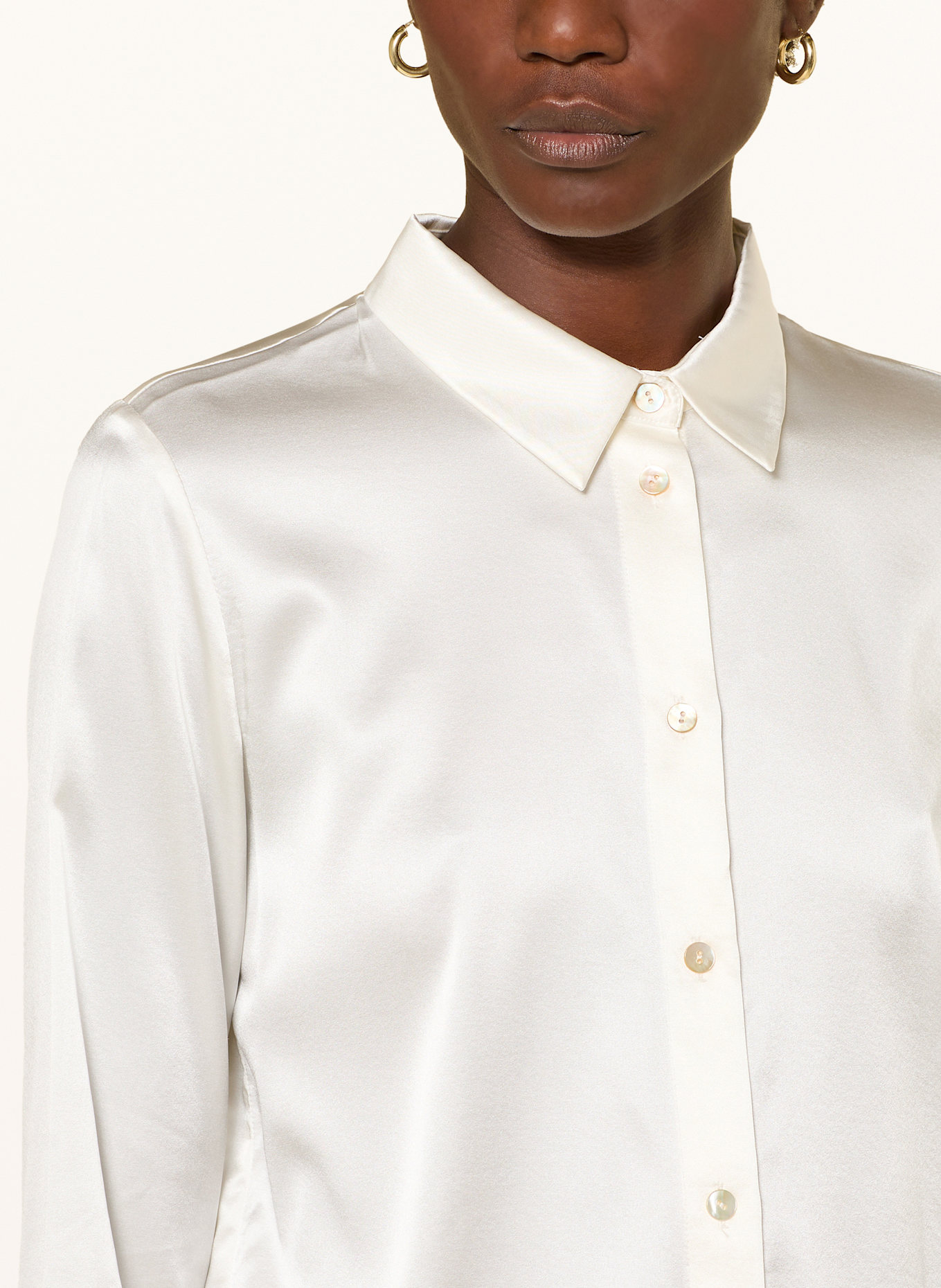 lilienfels Koszula z jedwabiu: BIAŁY