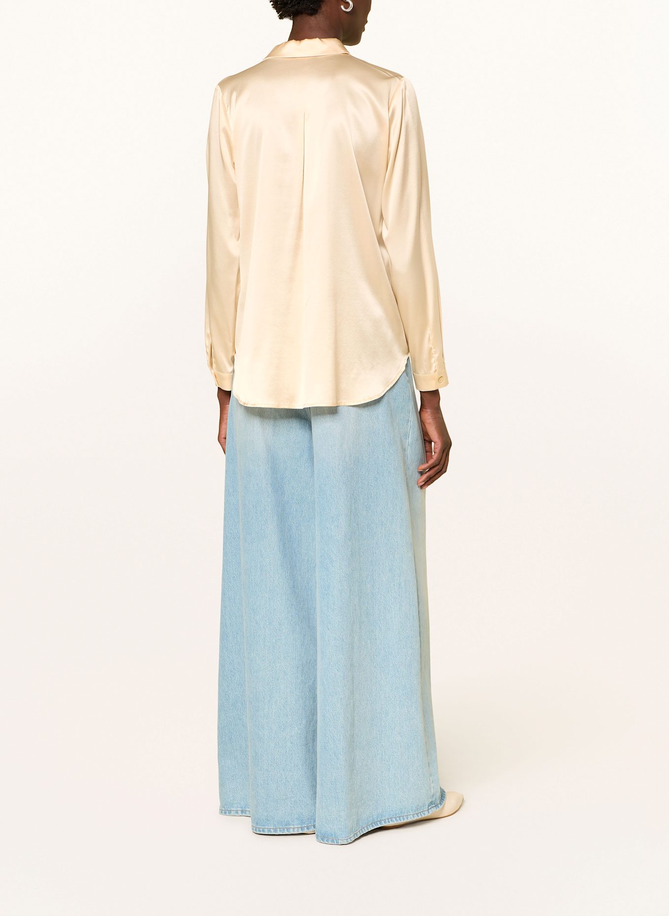 lilienfels Hemdbluse aus Seide: HELLGELB