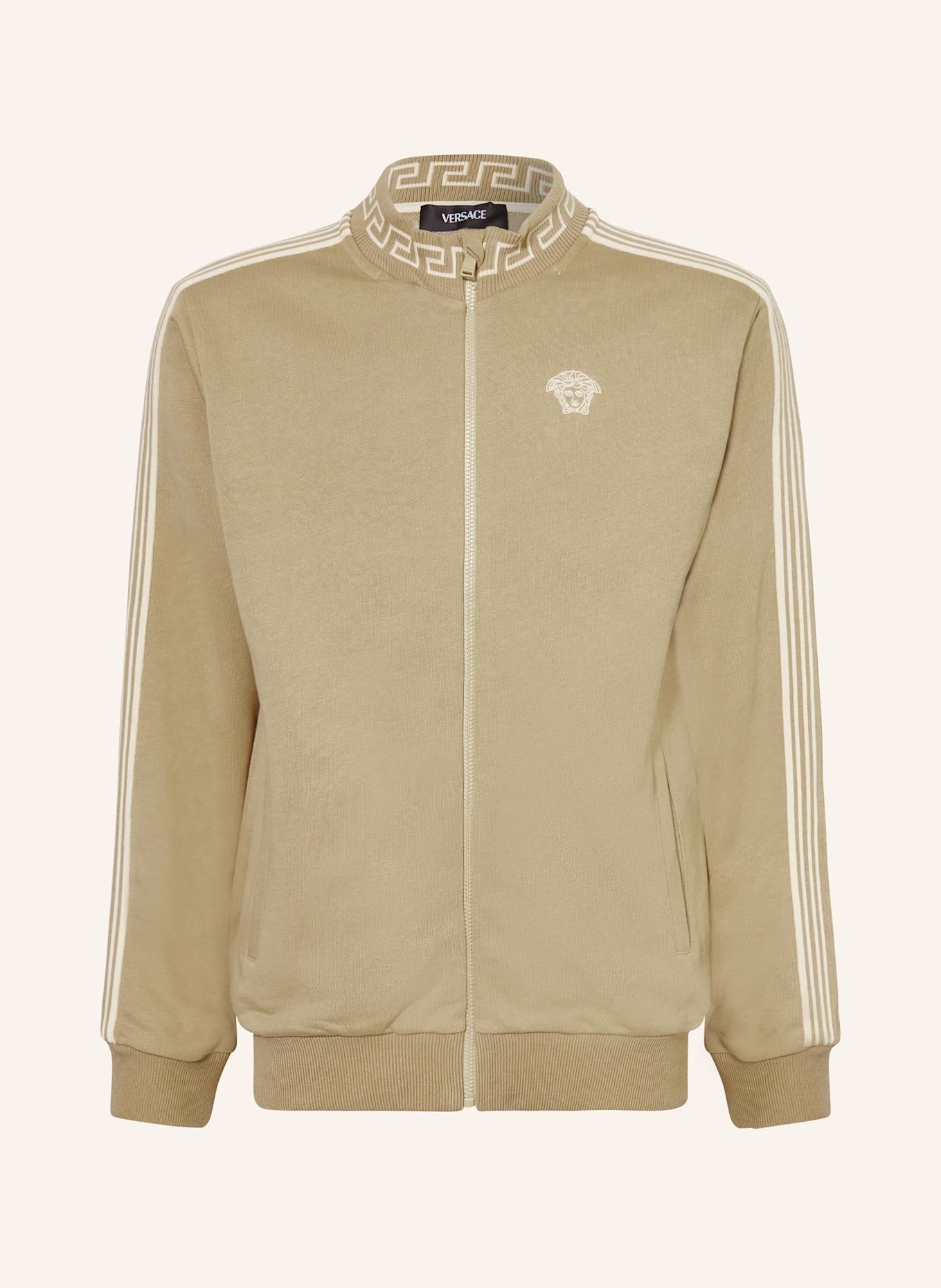 VERSACE Sweatjacke: CREME