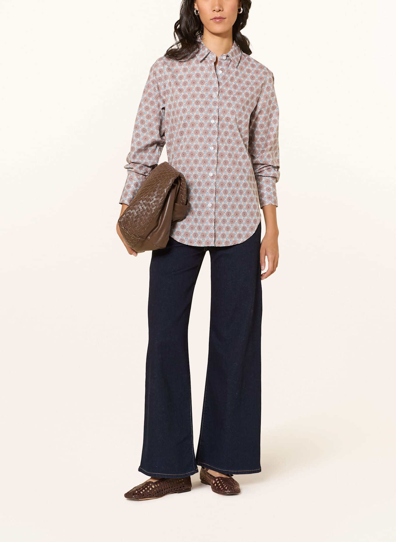 rossana diva Hemdbluse: ALTROSA / HELLBLAU / ECRU