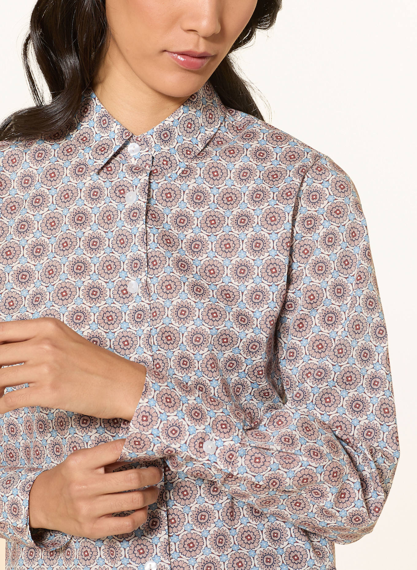 rossana diva Hemdbluse: ALTROSA / HELLBLAU / ECRU