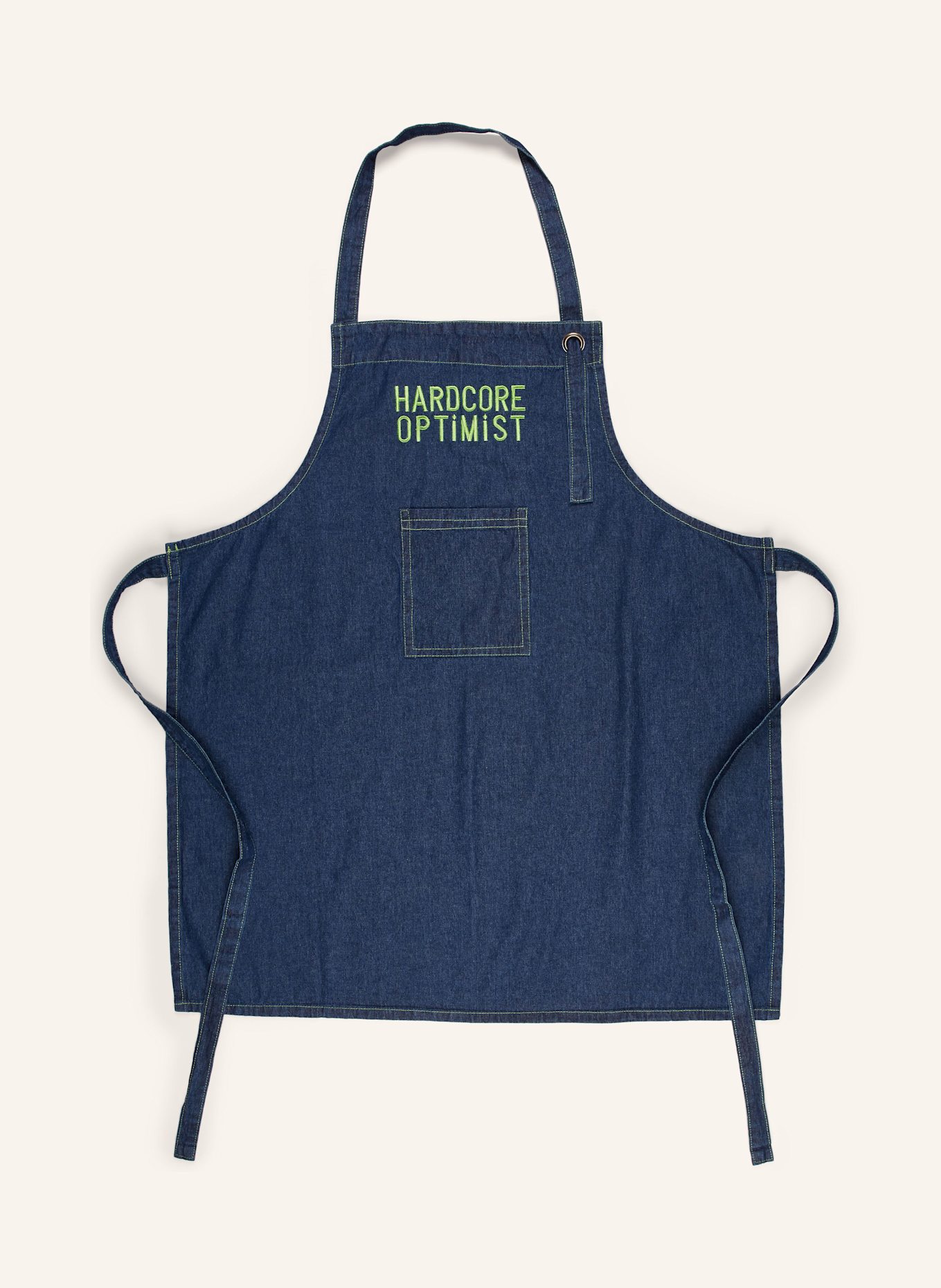 PAD 2er-Set Schürzen: NEONGRÜN / DUNKELBLAU