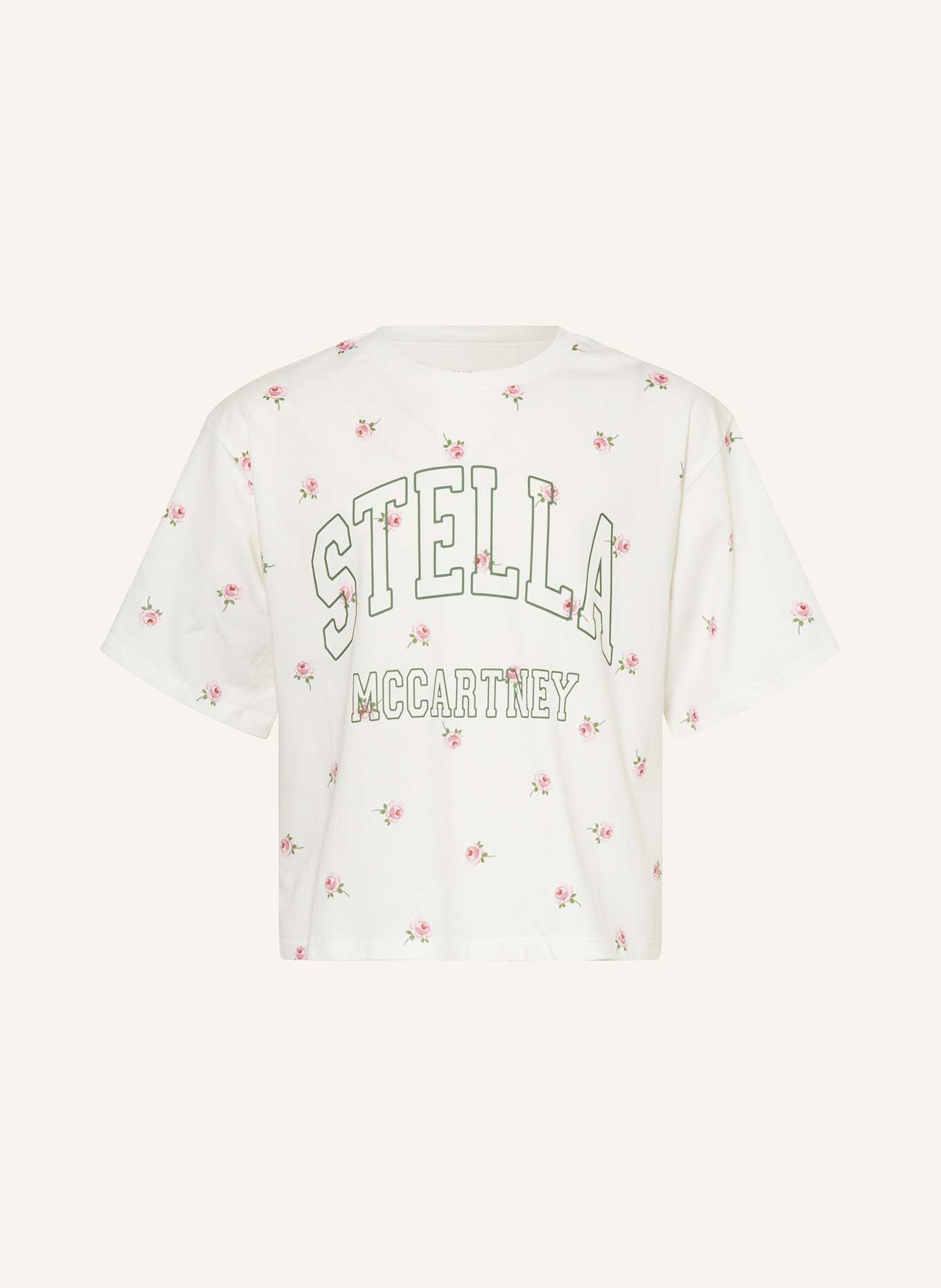 STELLA McCARTNEY KIDS T-Shirt: WEISS / HELLROSA