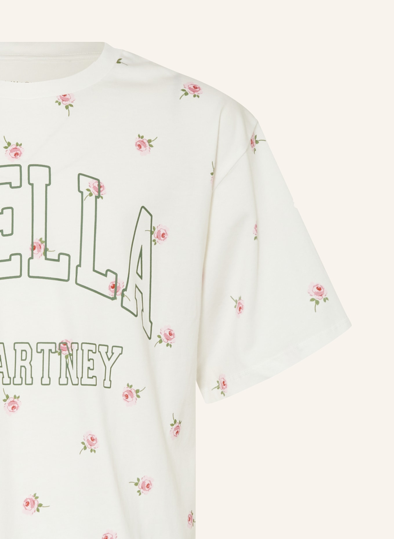 STELLA McCARTNEY KIDS T-Shirt: WEISS / HELLROSA