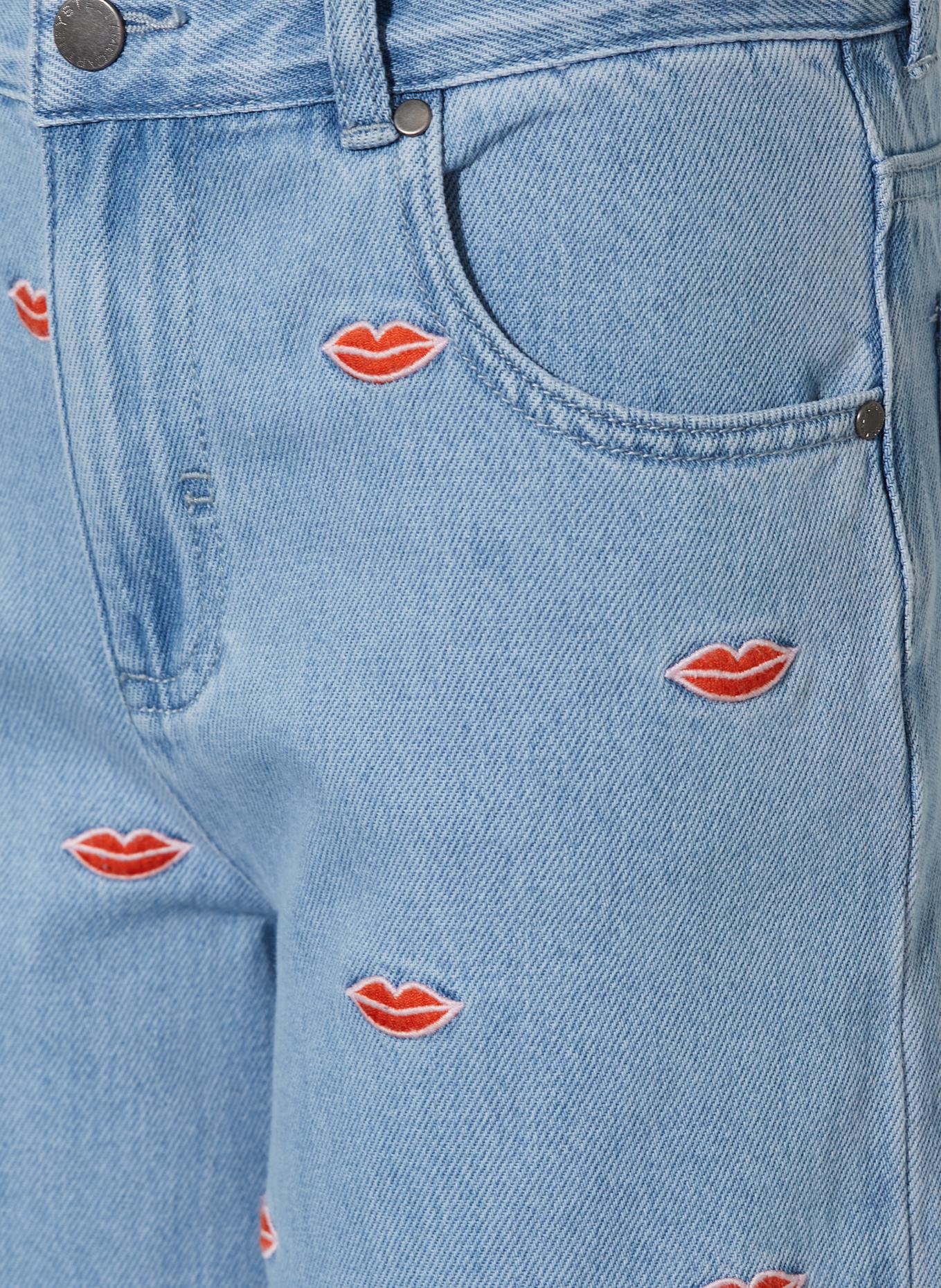 STELLA McCARTNEY KIDS Jeans: 626EM AVIO/EMBROIDERED