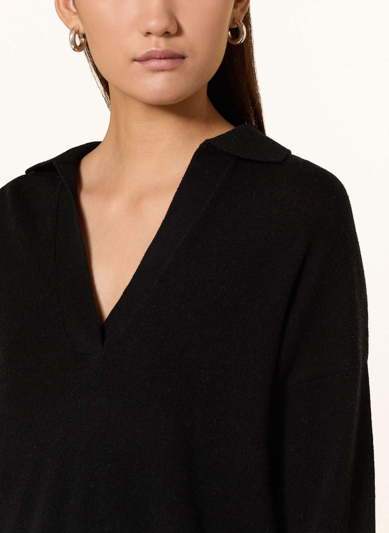 MRS & HUGS Pullover aus Merinowolle: SCHWARZ