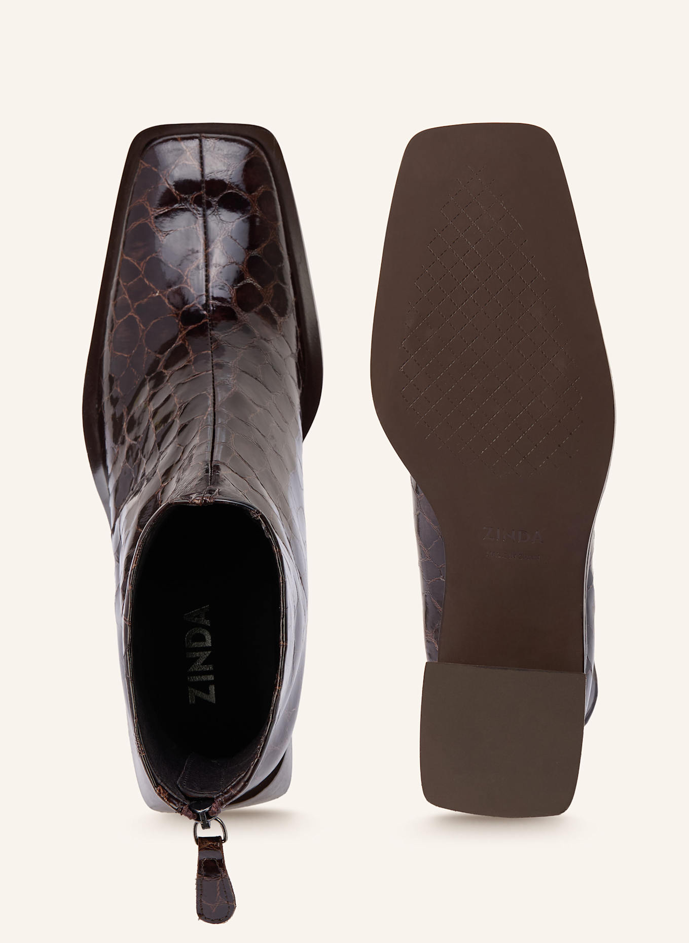 ZINDA Stiefeletten NINJA: DUNKELBRAUN