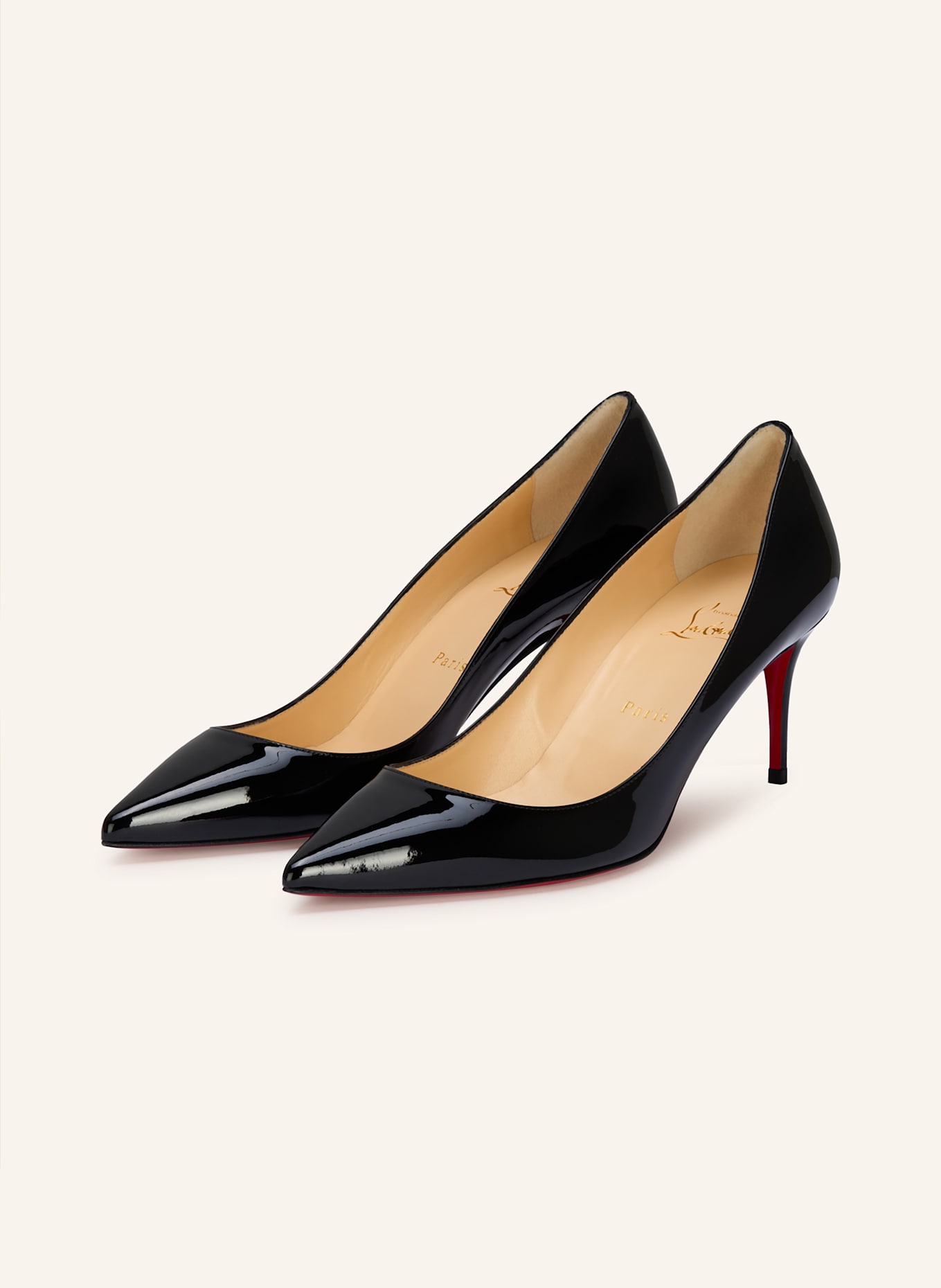 Christian Louboutin Lack-Pumps KATE 70: SCHWARZ