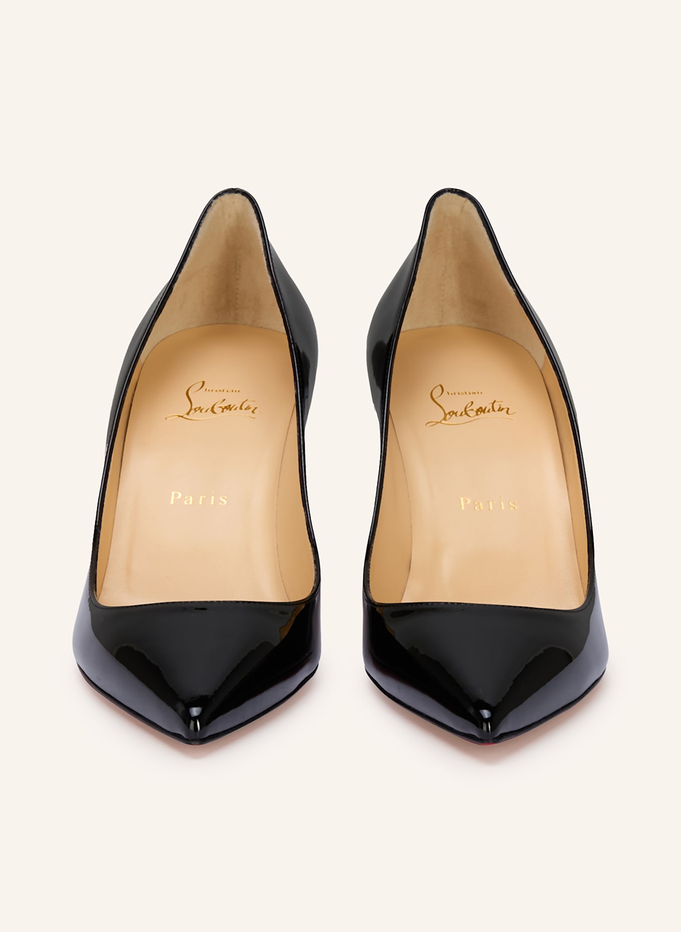 Christian Louboutin Lack-Pumps KATE 70: SCHWARZ