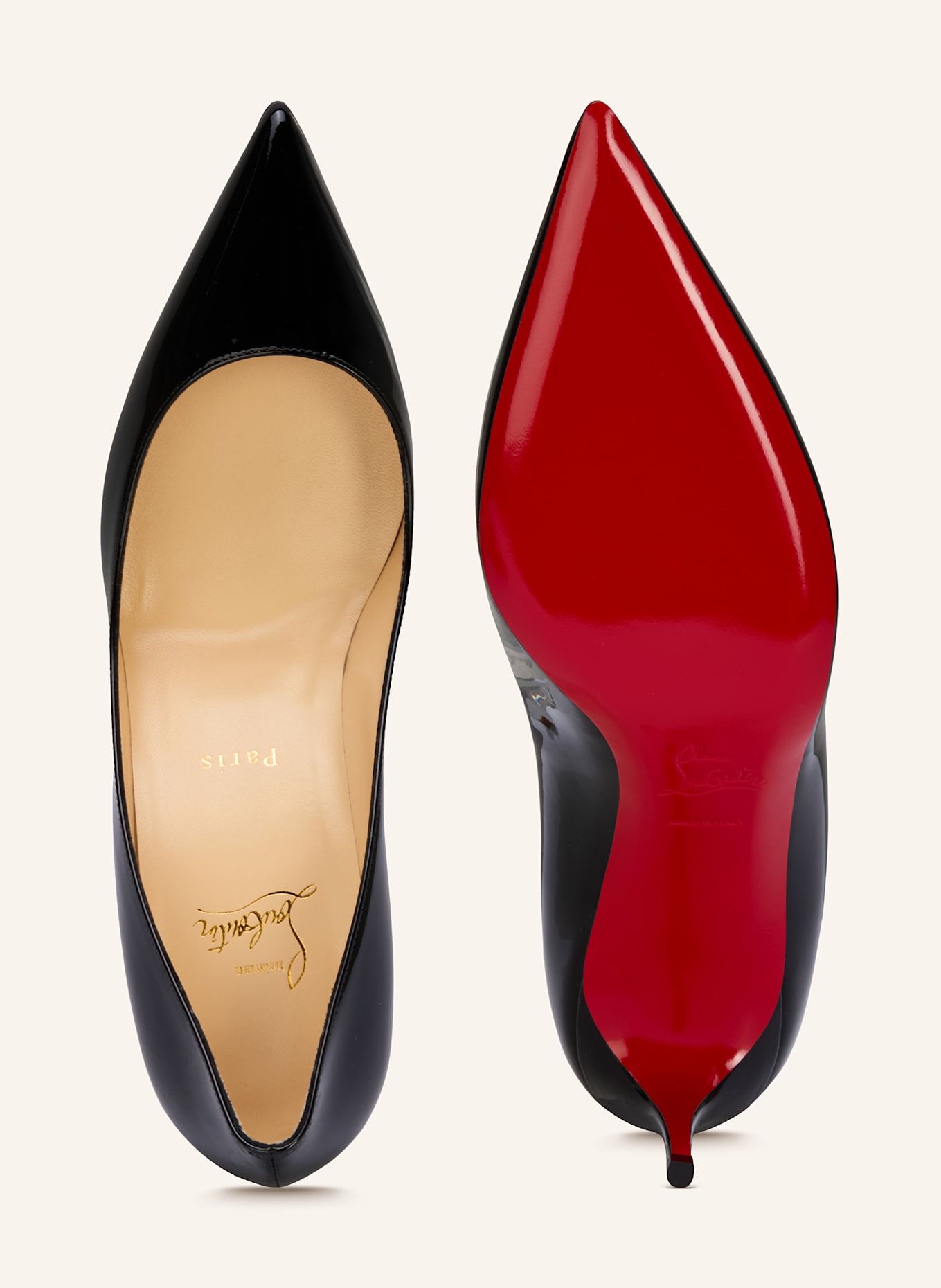 Christian Louboutin Lack-Pumps KATE 70: SCHWARZ