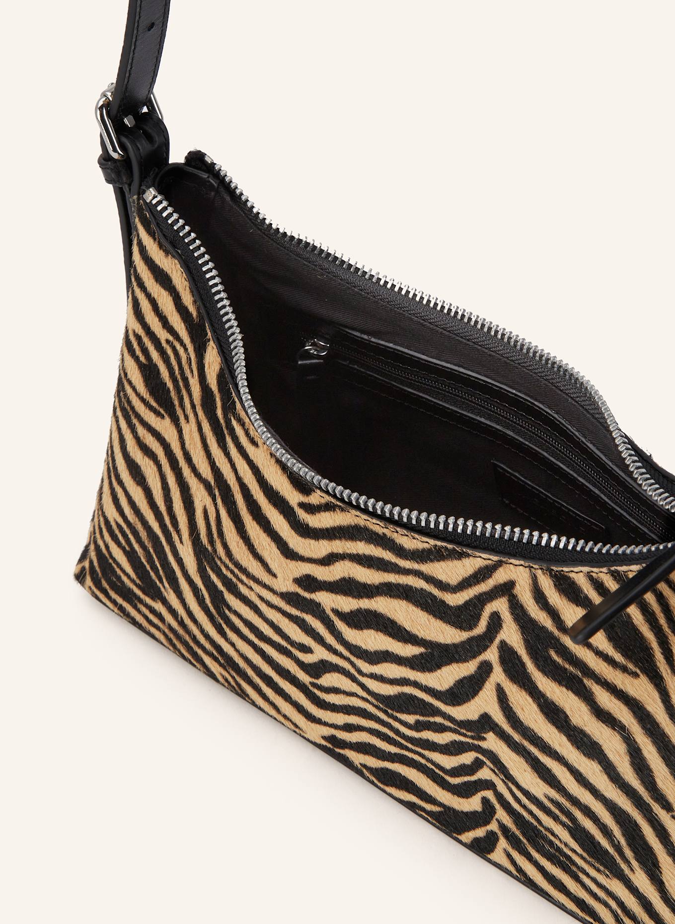 VAGABOND SHOEMAKERS Schultertasche BARI MINI: SCHWARZ / BEIGE