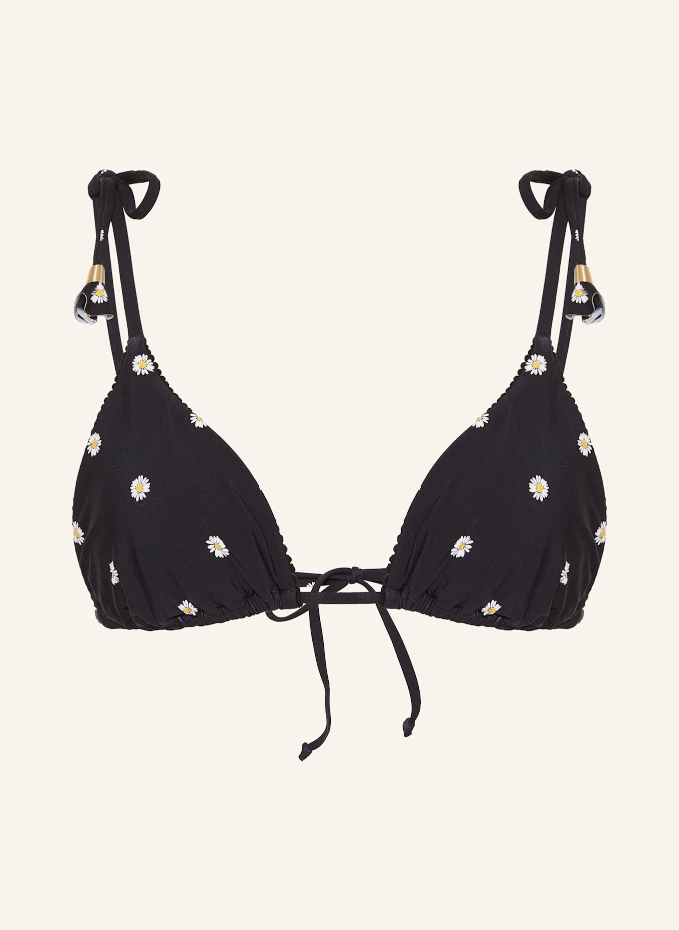 SEAFOLLY Triangel-Bikini-Top DAISYCHAIN: SCHWARZ/ WEISS/ GELB