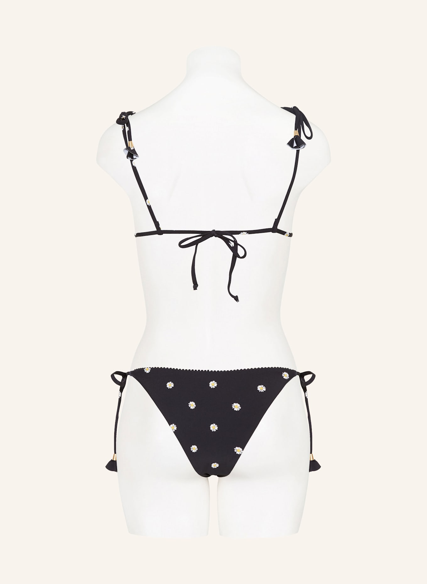 SEAFOLLY Triangel-Bikini-Top DAISYCHAIN: SCHWARZ/ WEISS/ GELB