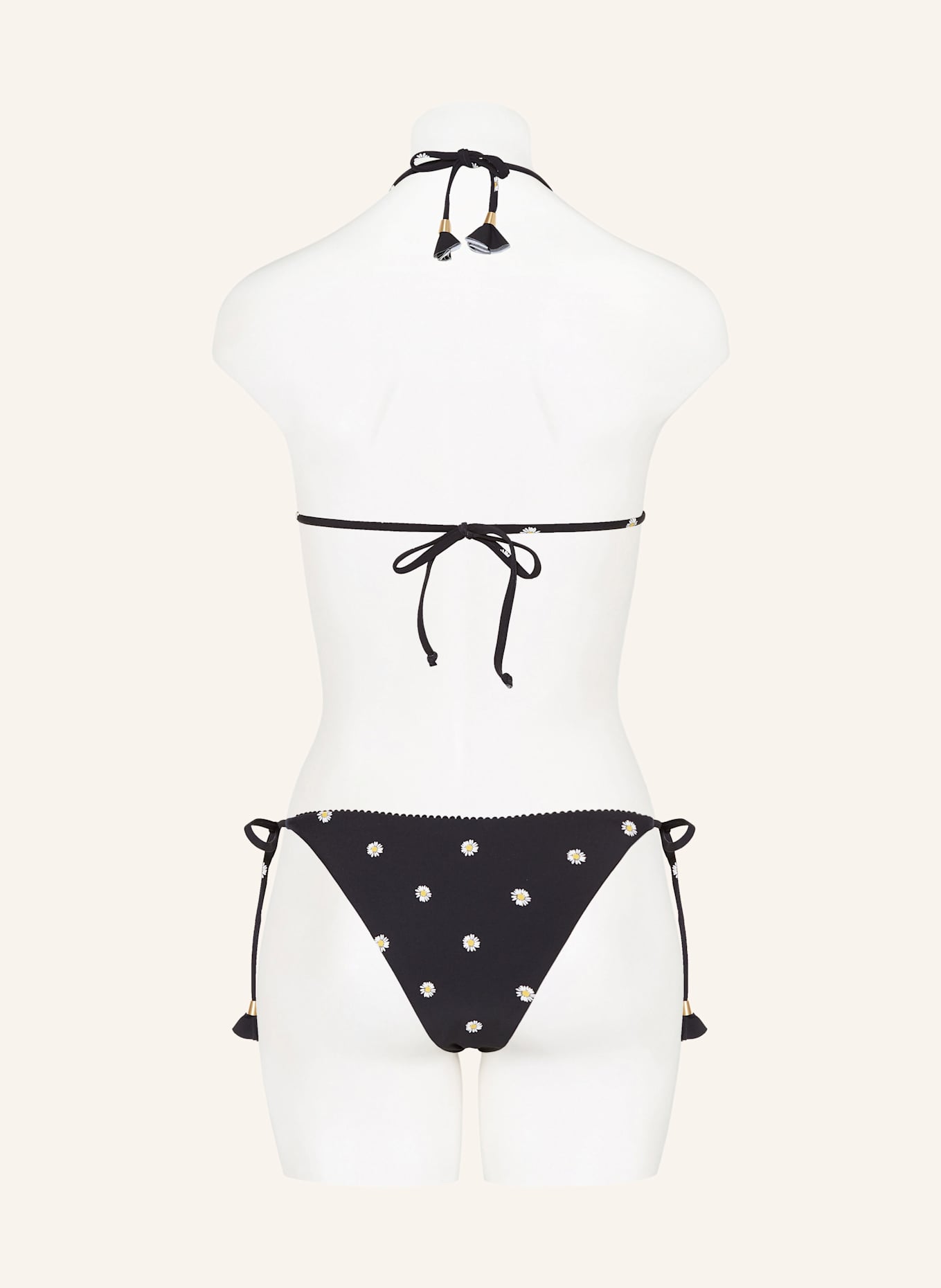 SEAFOLLY Triangel-Bikini-Top DAISYCHAIN: SCHWARZ/ WEISS/ GELB