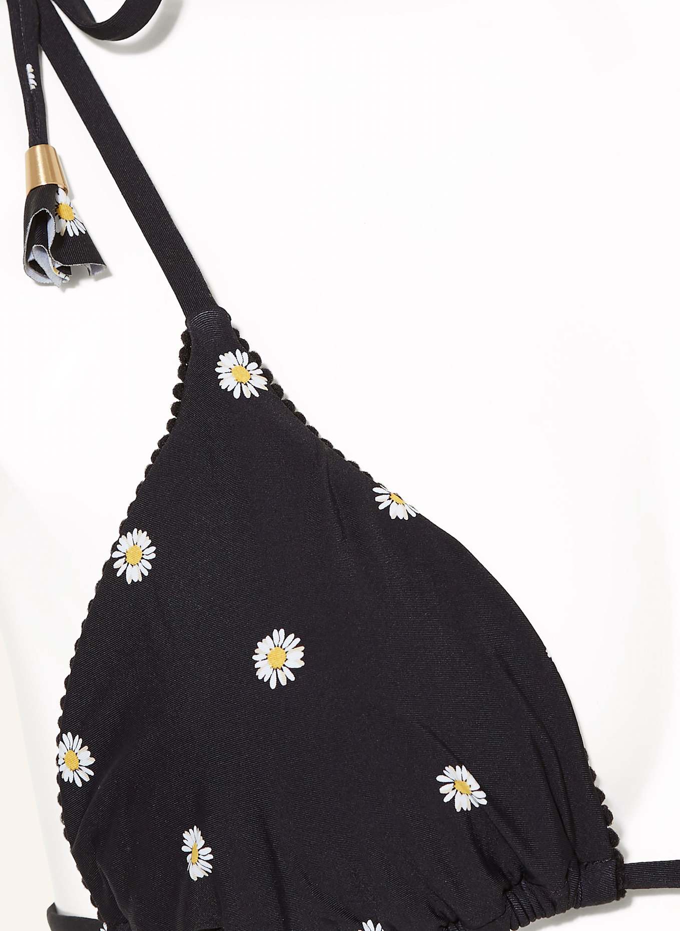 SEAFOLLY Triangel-Bikini-Top DAISYCHAIN: SCHWARZ/ WEISS/ GELB