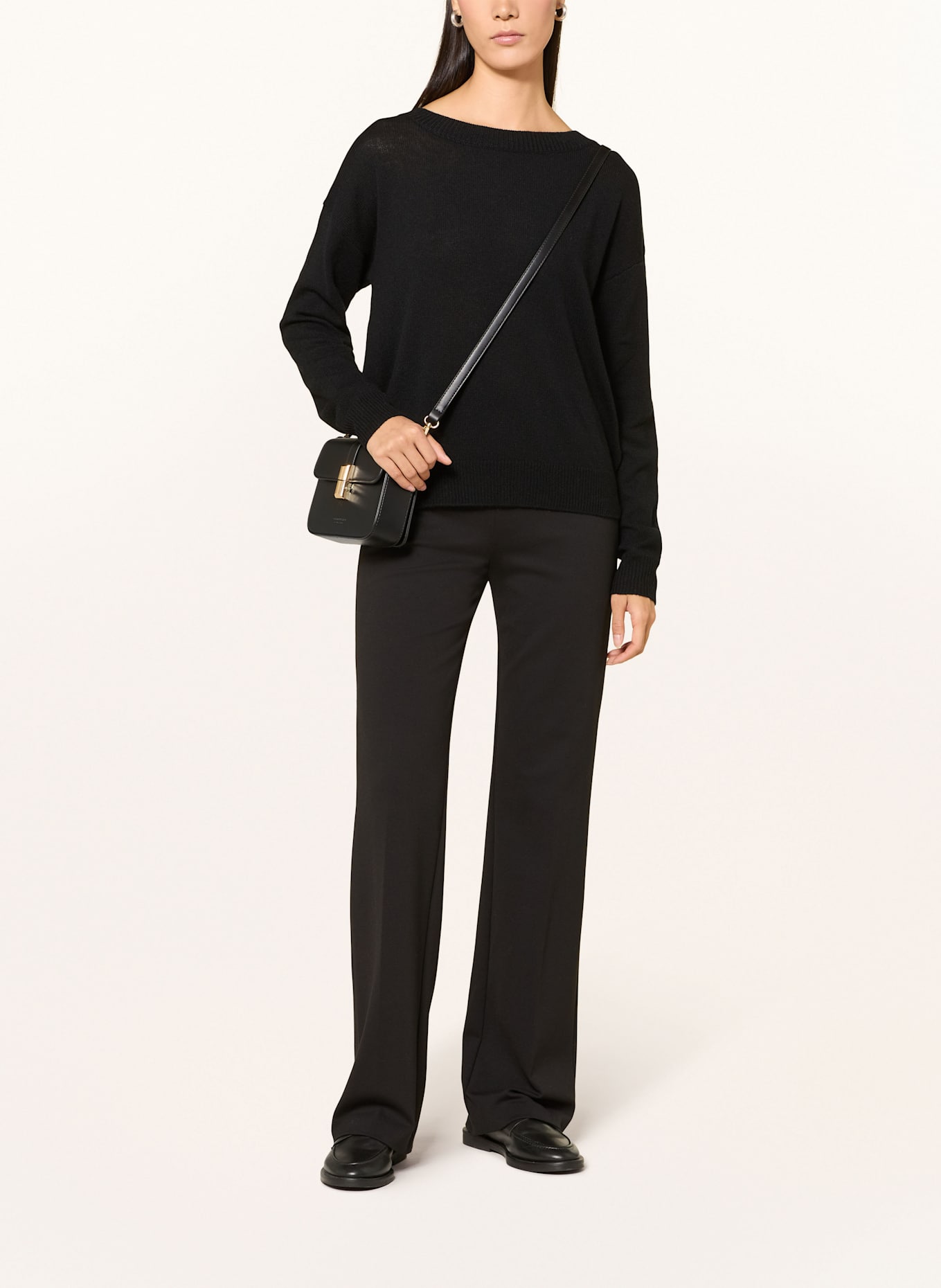 ALLUDE Cashmere-Pullover: SCHWARZ