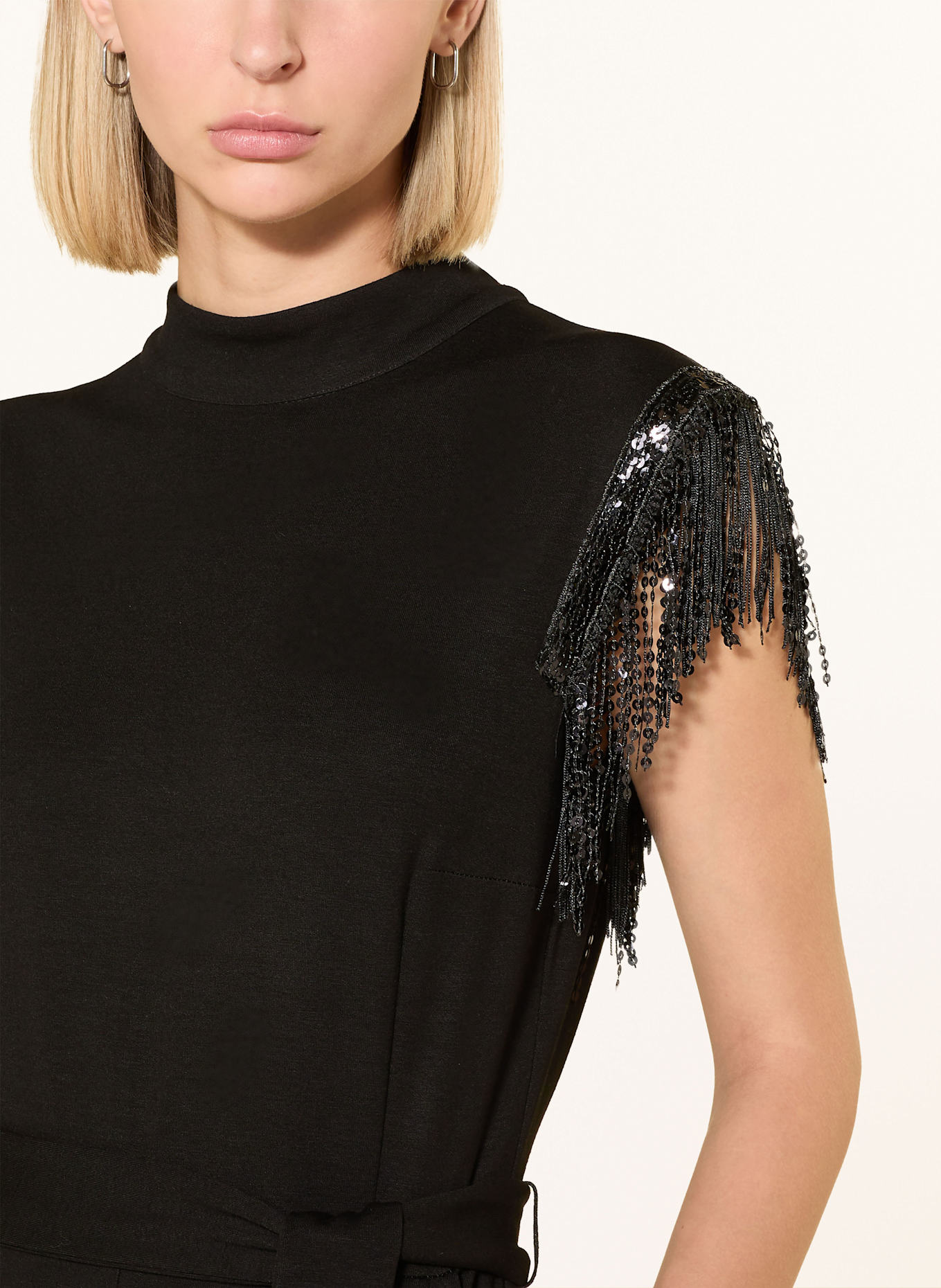 Ana Alcazar Jumpsuit mit Pailletten: SCHWARZ