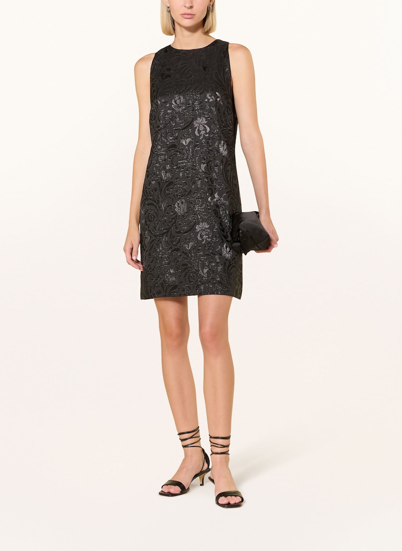 Ana Alcazar Brokatkleid mit Glitzergarn: SCHWARZ