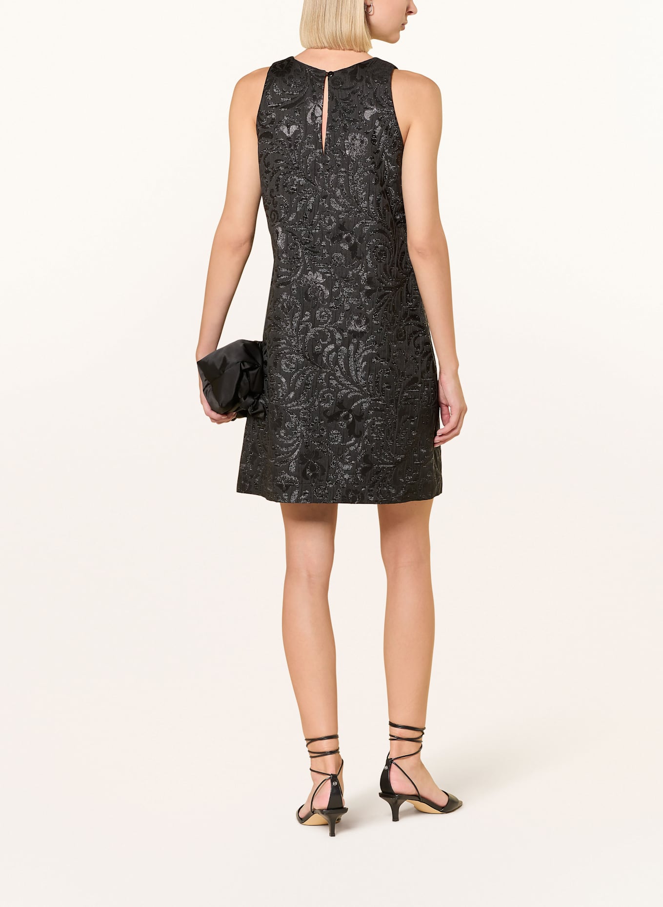 Ana Alcazar Brokatkleid mit Glitzergarn: SCHWARZ