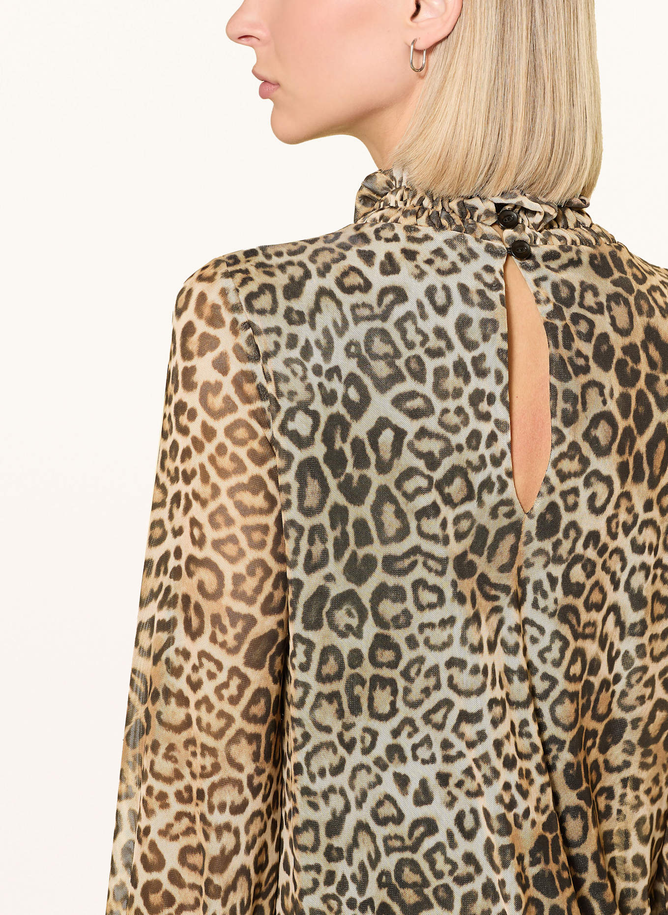 Ana Alcazar Cocktailkleid mit Rüschen: CAMEL / DUNKELBRAUN / HELLBRAUN