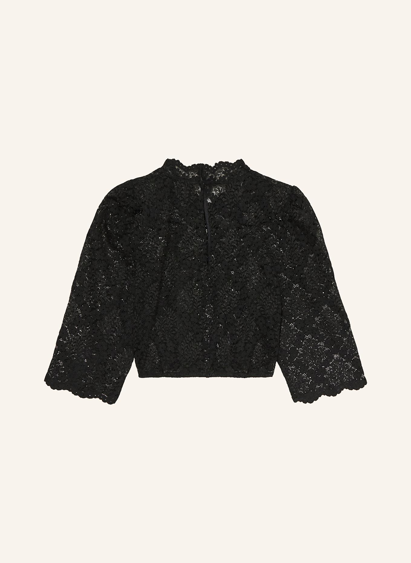 SPORTALM Dirndlbluse: SCHWARZ