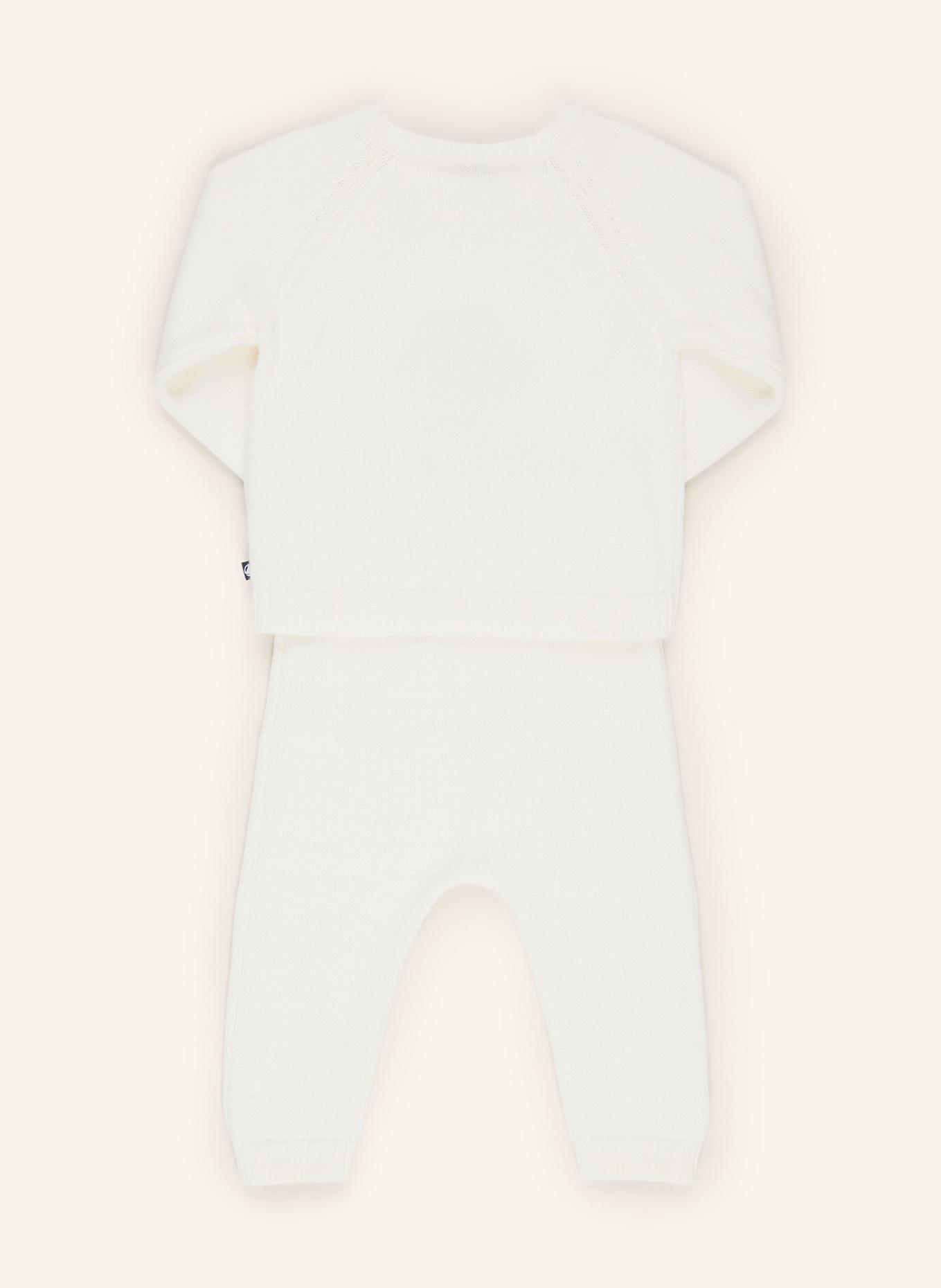PETIT BATEAU Set: Pullover und Strickhose: ECRU