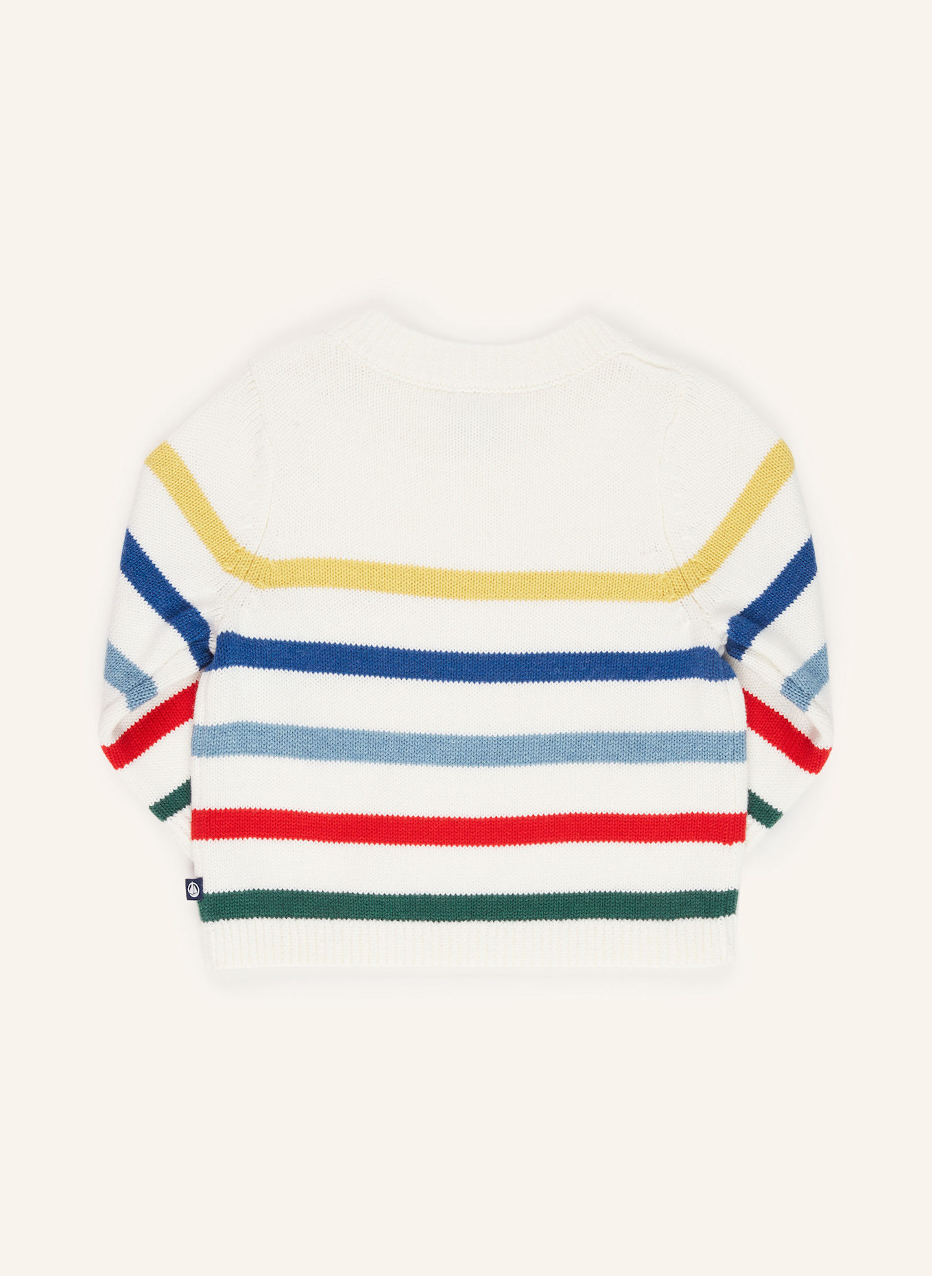 PETIT BATEAU Pullover: WEISS / BLAU / ROT