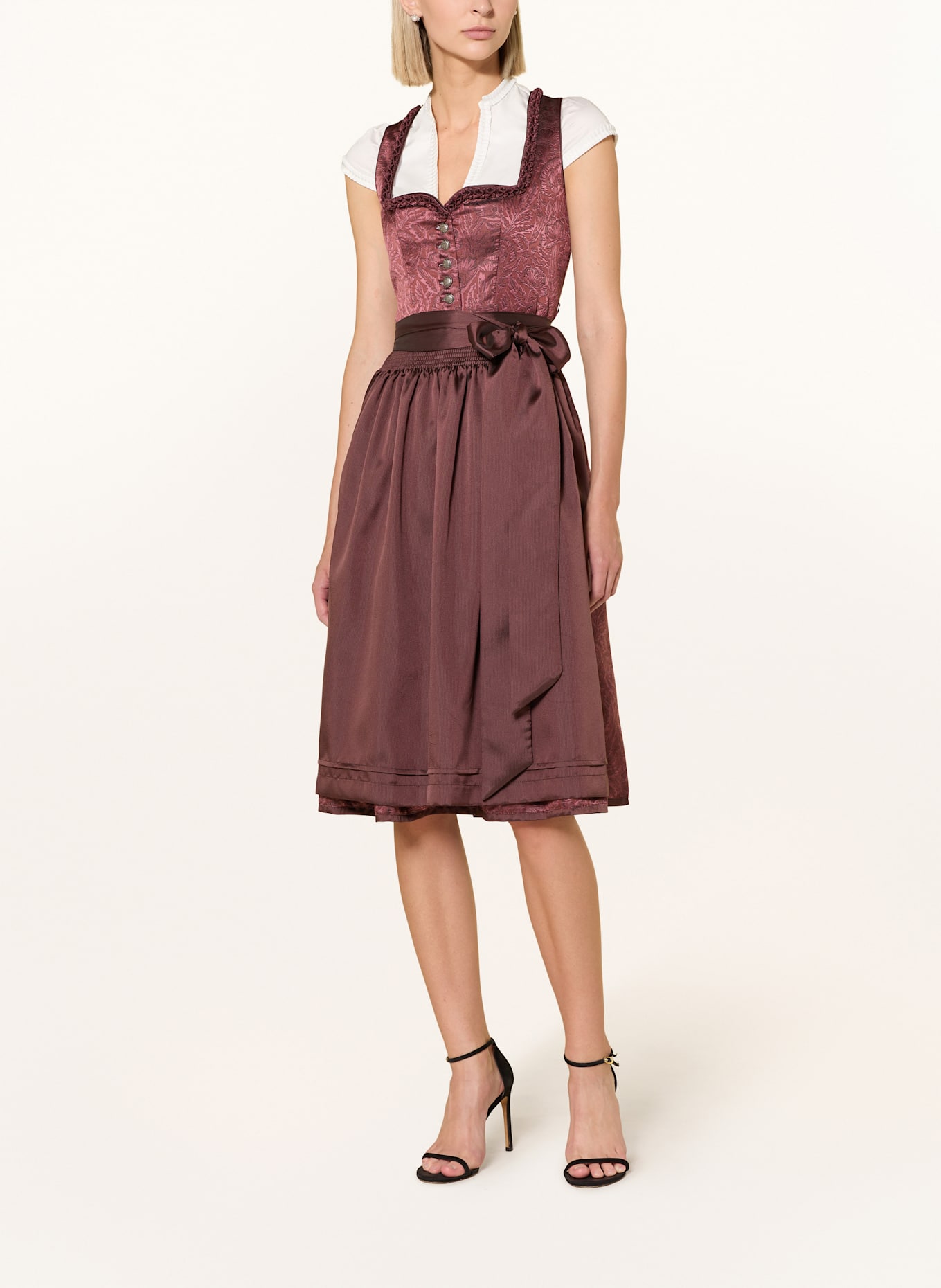 KRÜGER Dirndl CARLINE: DUNKELROT