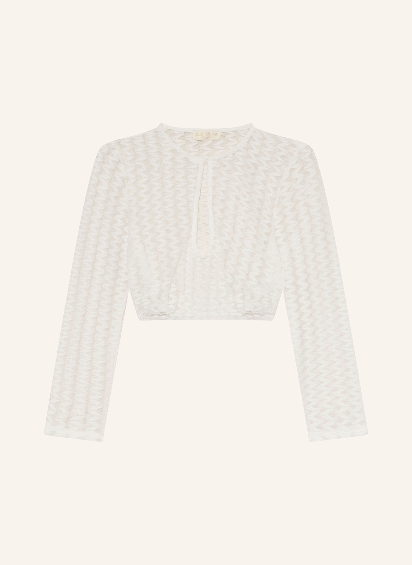 KRÜGER Dirndl blouse ERIJA with 3/4 sleeves: WHITE