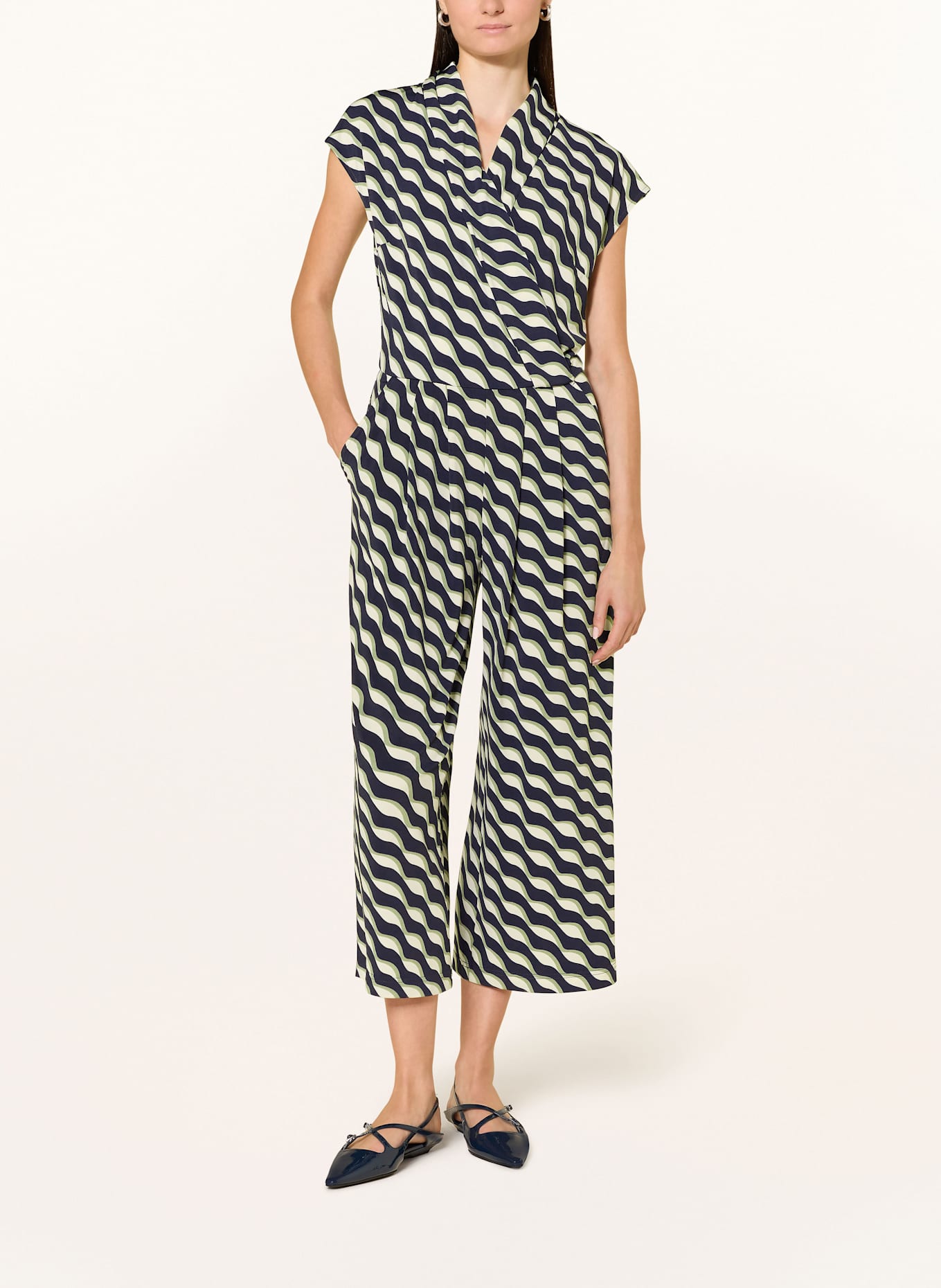 Betty Barclay Jumpsuit: CREME / HELLGRÜN / BLAU